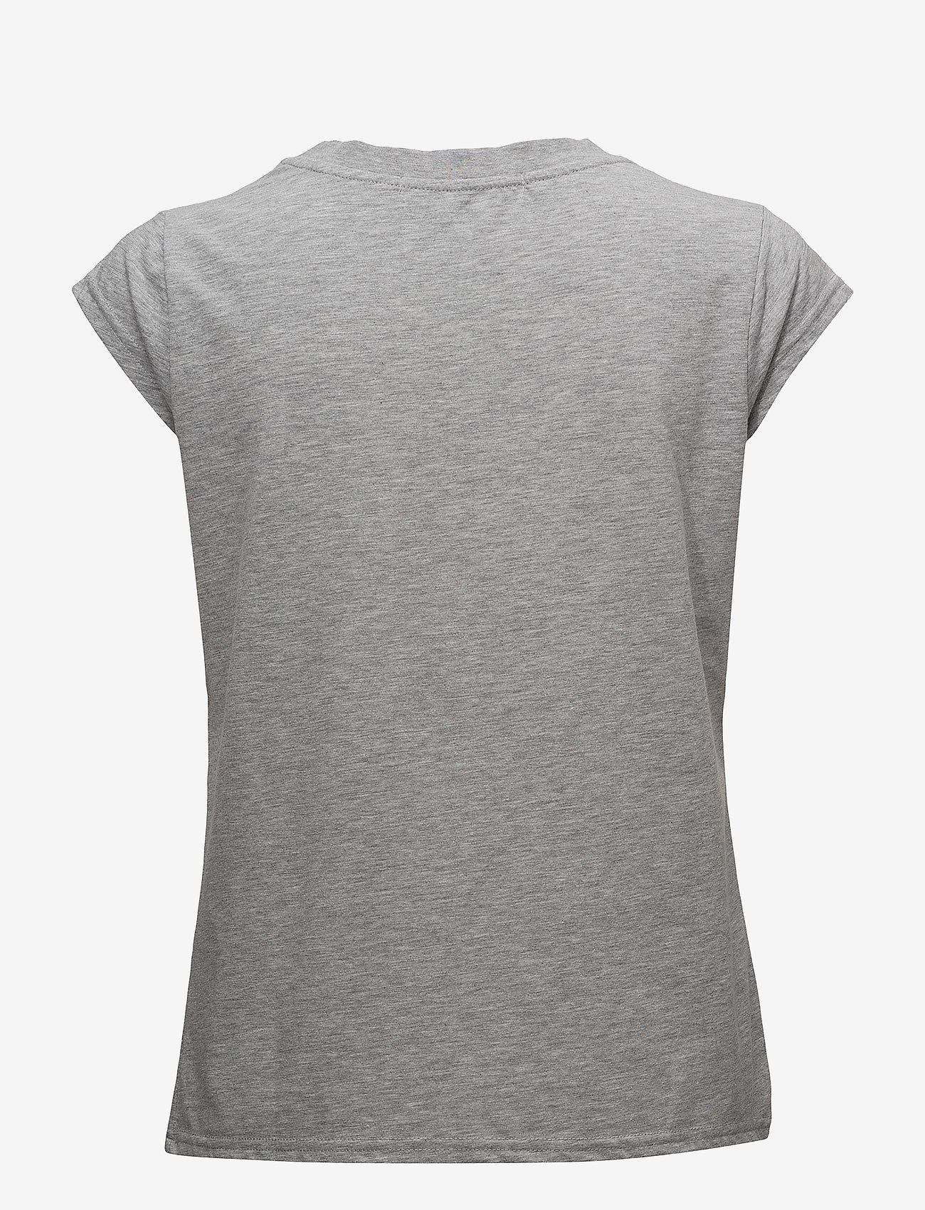 Coster Copenhagen - CC Heart basic round-neck t-shirt - efterårstøj - light grey melange - 1