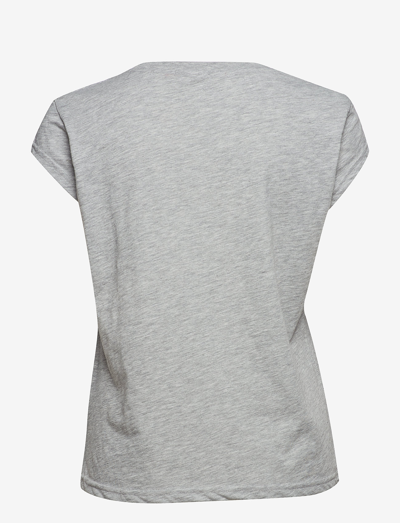 Coster Copenhagen - CC Heart basic v-neck t-shirt - t-shirts - light grey melange - 1