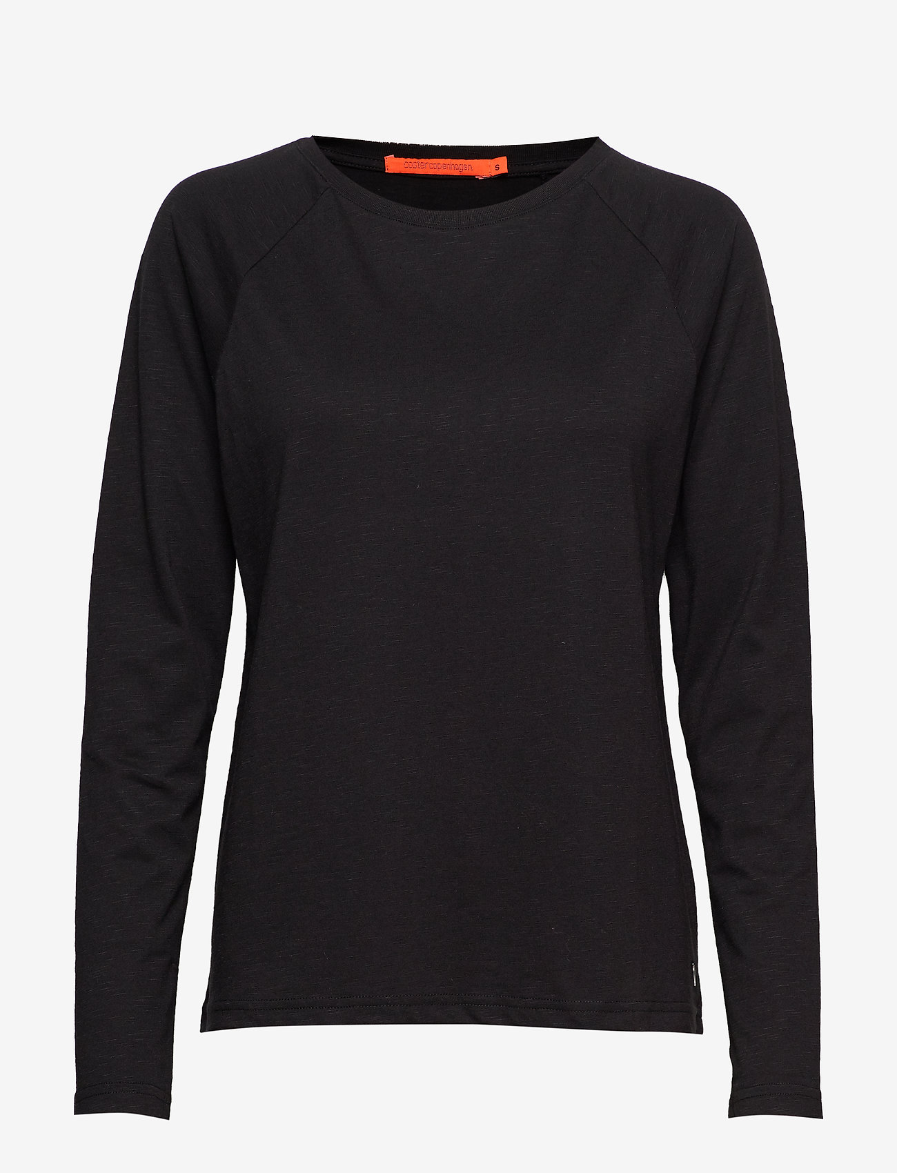 Coster Copenhagen - CC Heart long sleeve t-shirt - langærmede toppe - black - 0