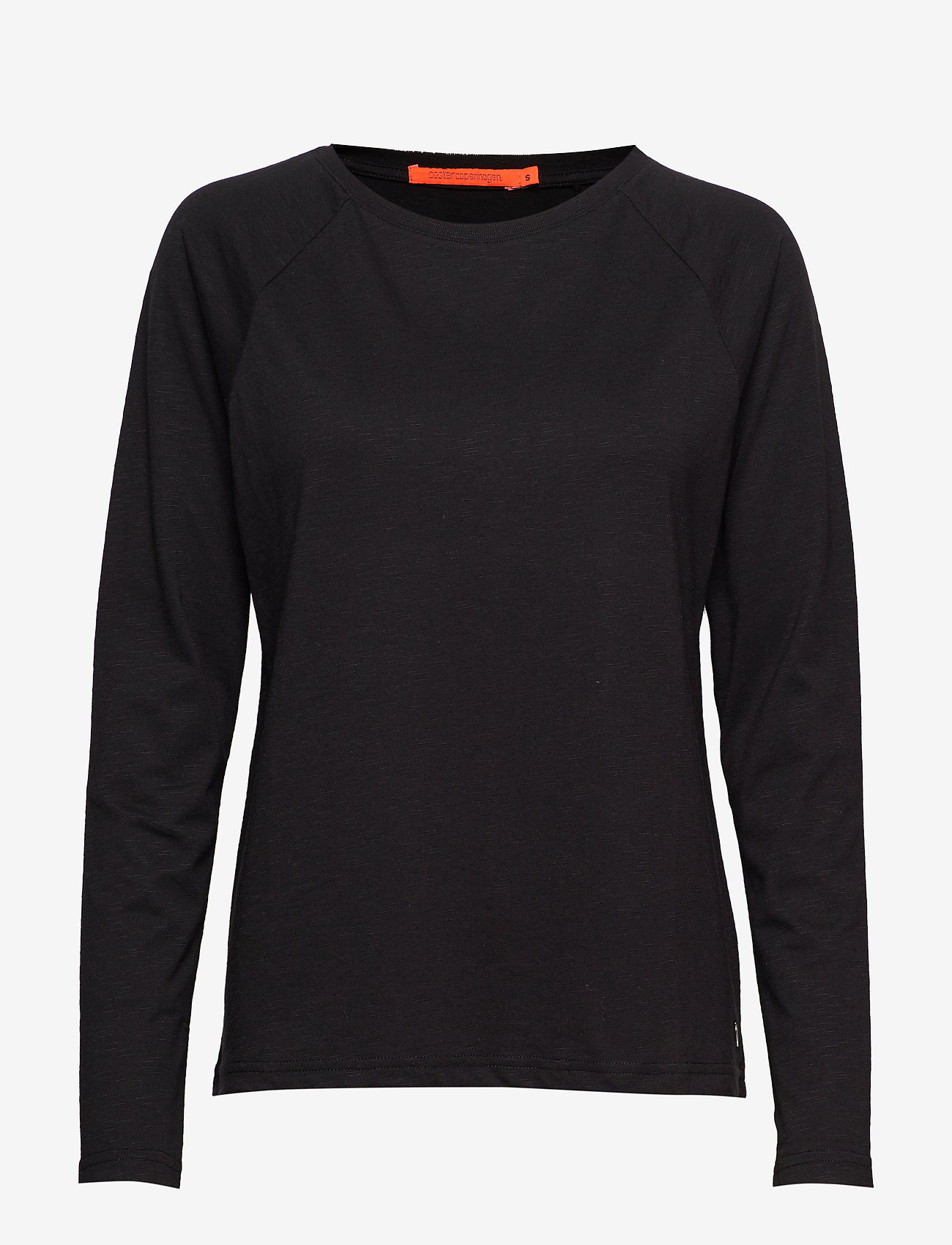 Coster Copenhagen - CC Heart long sleeve t-shirt - langermede topper - black - 0