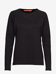 Coster Copenhagen - CC Heart long sleeve t-shirt - langermede topper - black - 0