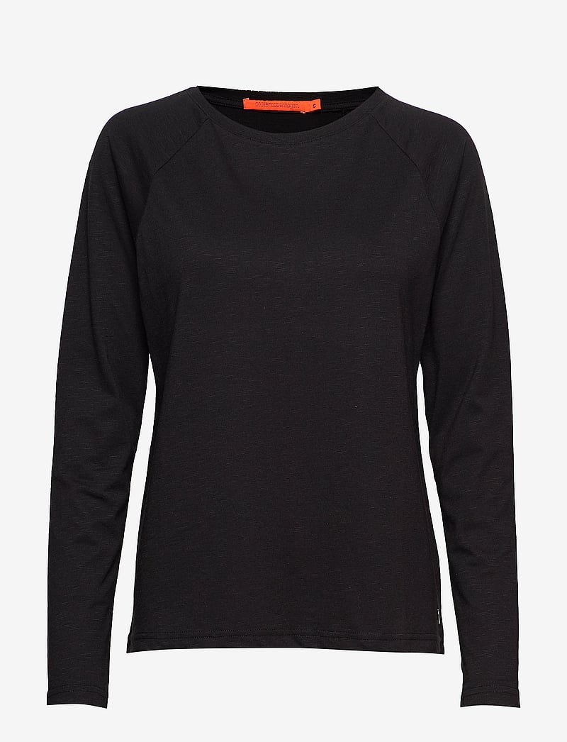 Coster Copenhagen - CC Heart long sleeve t-shirt - langærmede toppe - black - 0