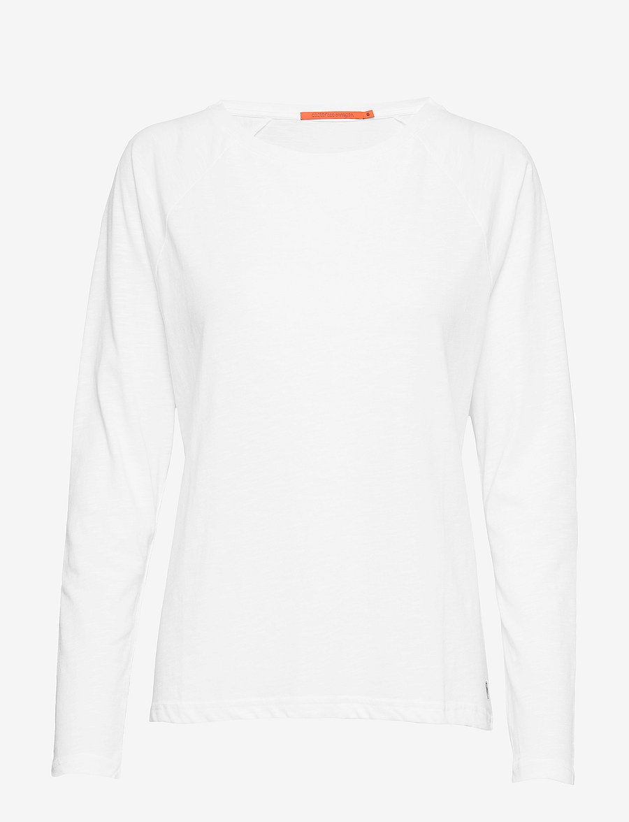 Coster Copenhagen - CC Heart long sleeve t-shirt - langärmlige tops - white - 0