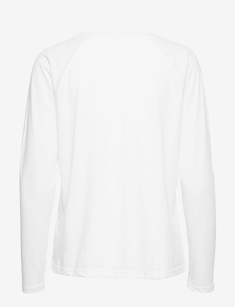 Coster Copenhagen - CC Heart long sleeve t-shirt - langärmlige tops - white - 1