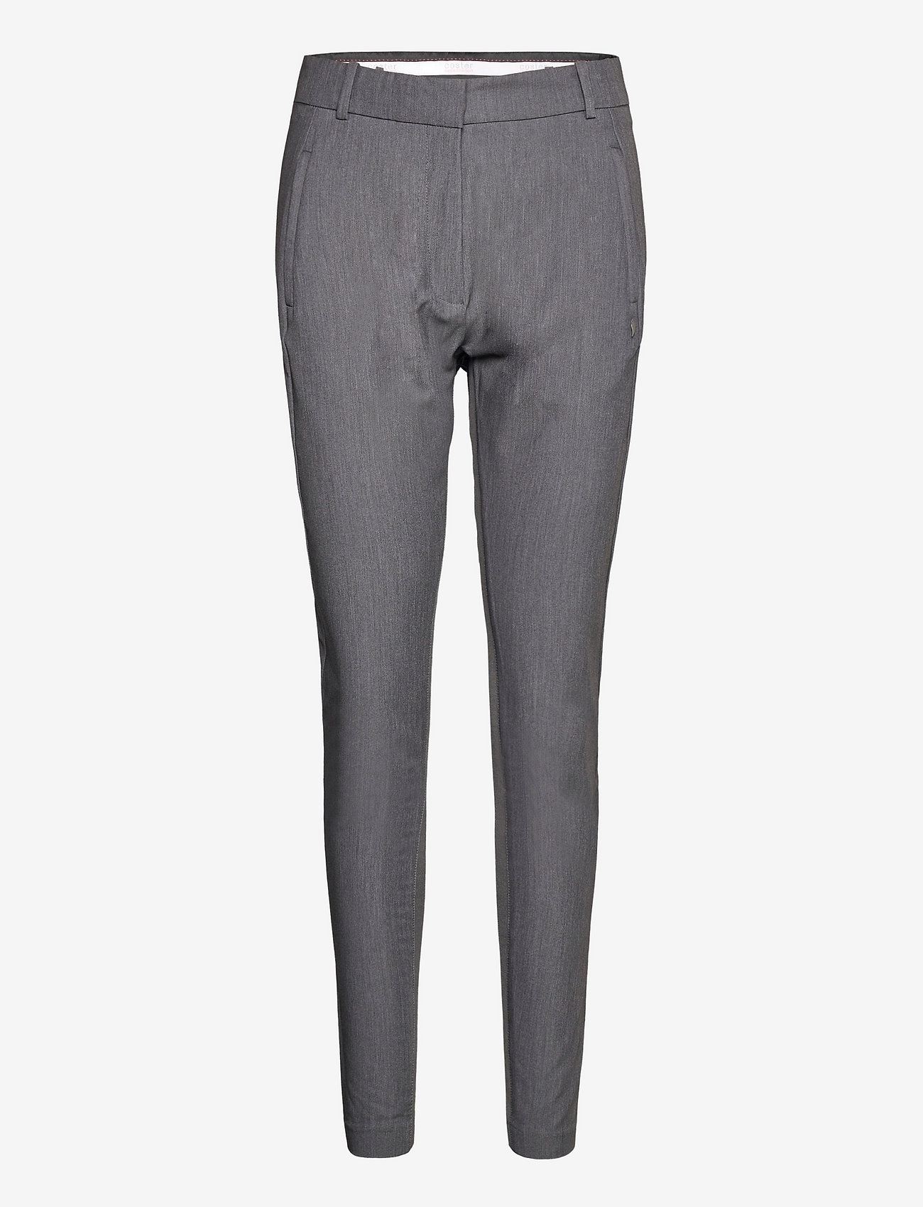 Coster Copenhagen - Suit pants - Coco - stuprörsbyxor - grey melange - 0