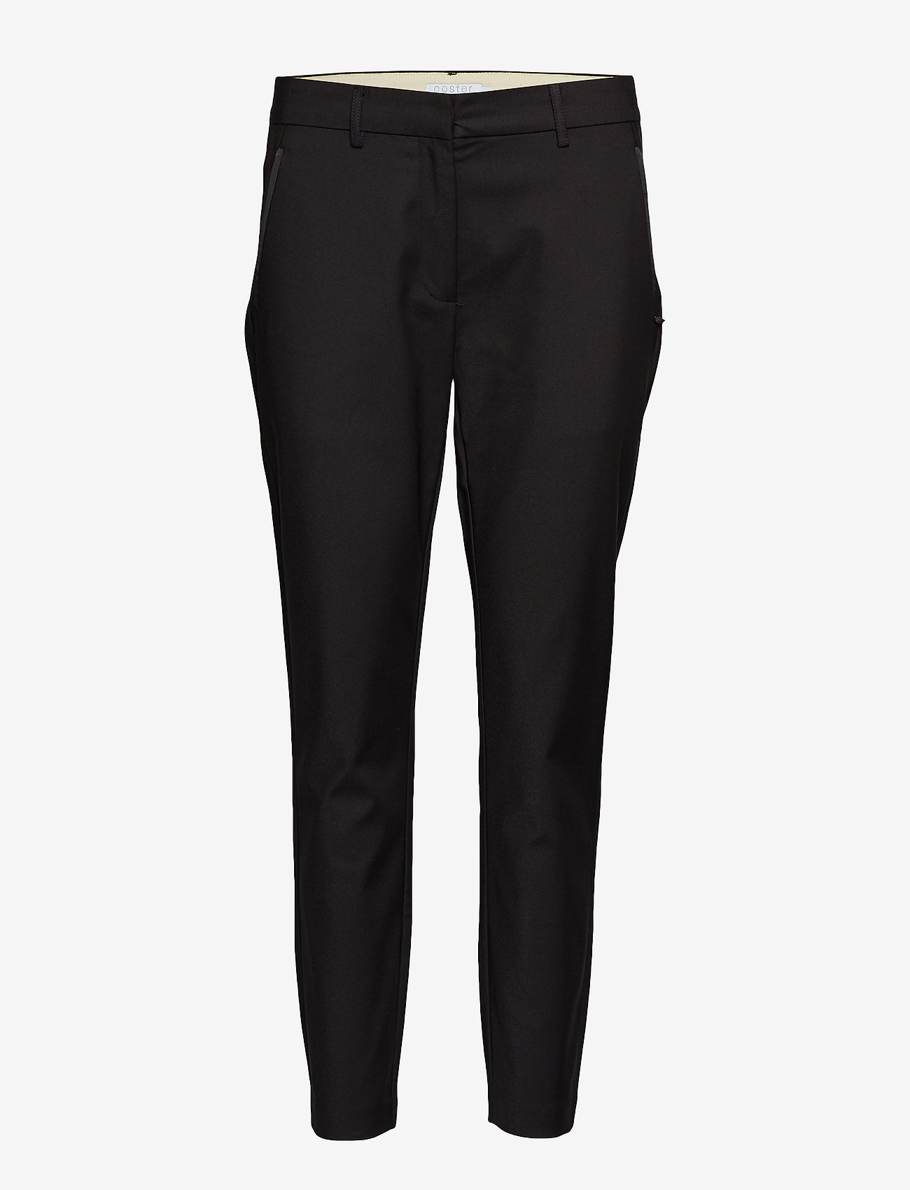 Coster Copenhagen - Pants with zipper pockets - Julia - tailored trousers - black - 0