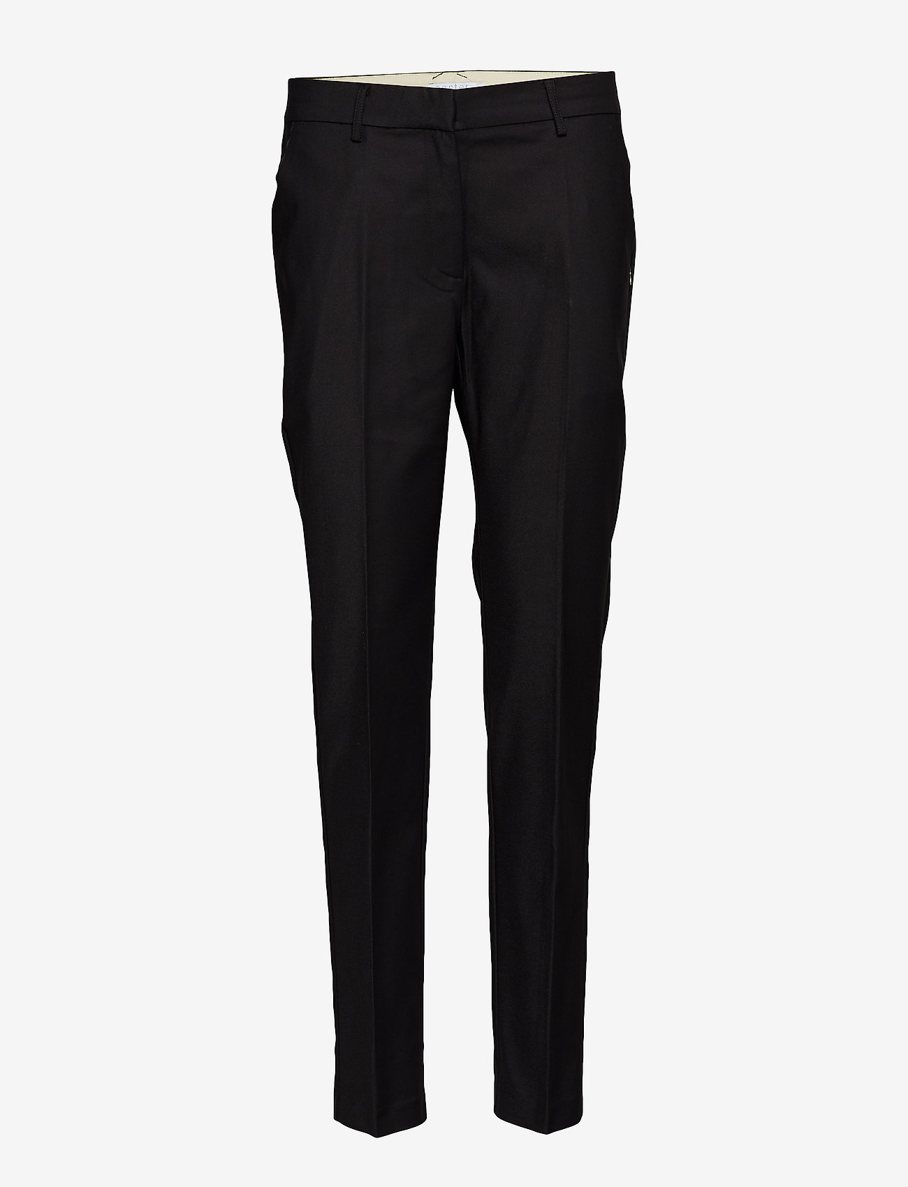 Coster Copenhagen - Pants w. crease - Lucia - pantalons slim fit - black - 0