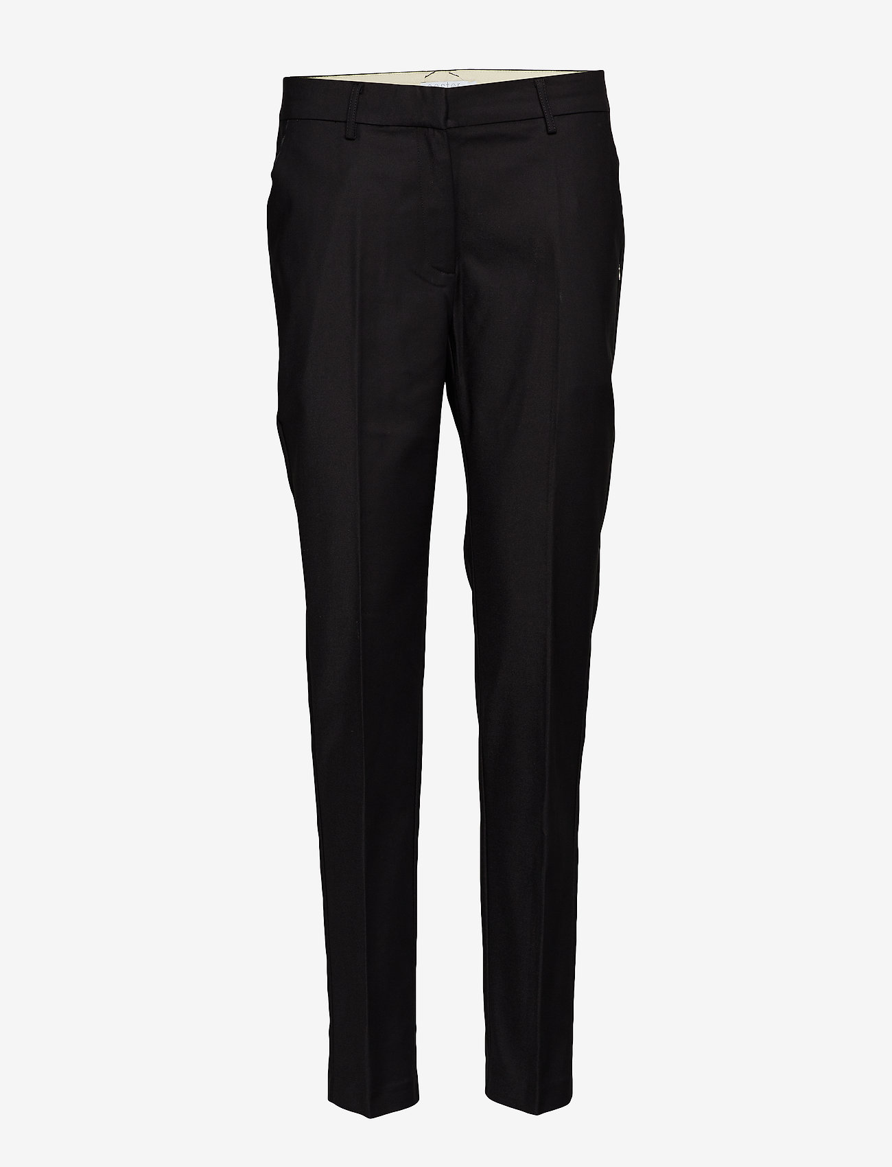 Coster Copenhagen - Pants w. crease - Lucia - slim fit trousers - black - 0