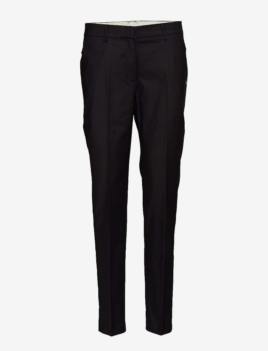 Coster Copenhagen - Pants w. crease - Lucia - slim fit bukser - black - 0