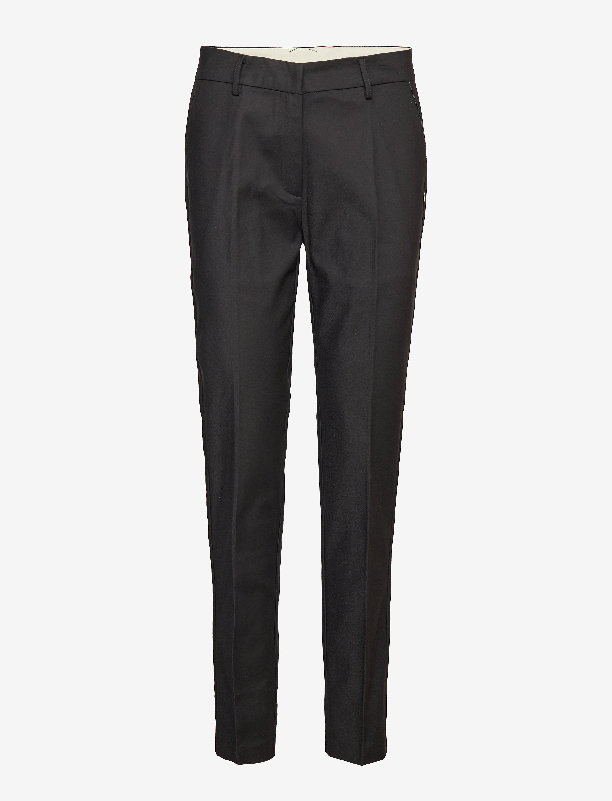 Coster Copenhagen - Pants w. crease - Lucia - taisna piegriezuma bikses - black - 2