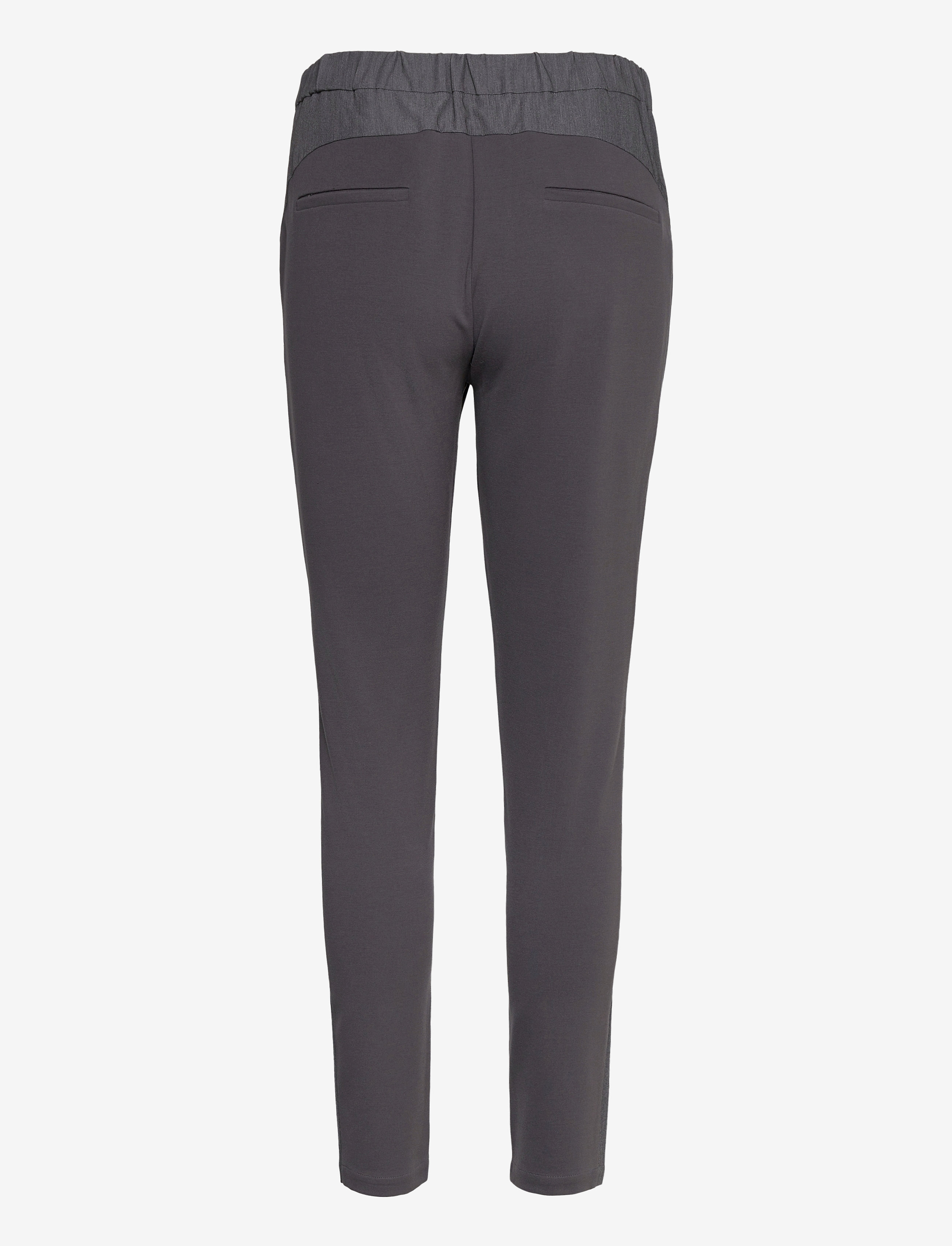 Coster Copenhagen - Pants w. Jersey back - Luca - slim fit bukser - grey melange - 1