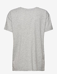 Coster Copenhagen - Oversize t-shirt with normal print - t-skjorter - light grey melange - 1