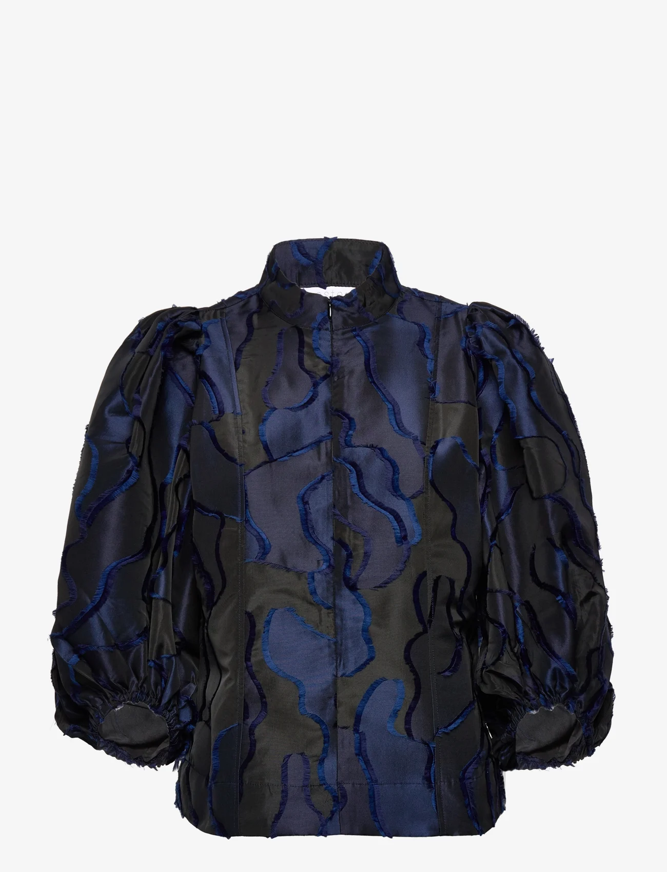 Coster Copenhagen - Top with wide sleeves - blūzes ar garām piedurknēm - dark blue - 0