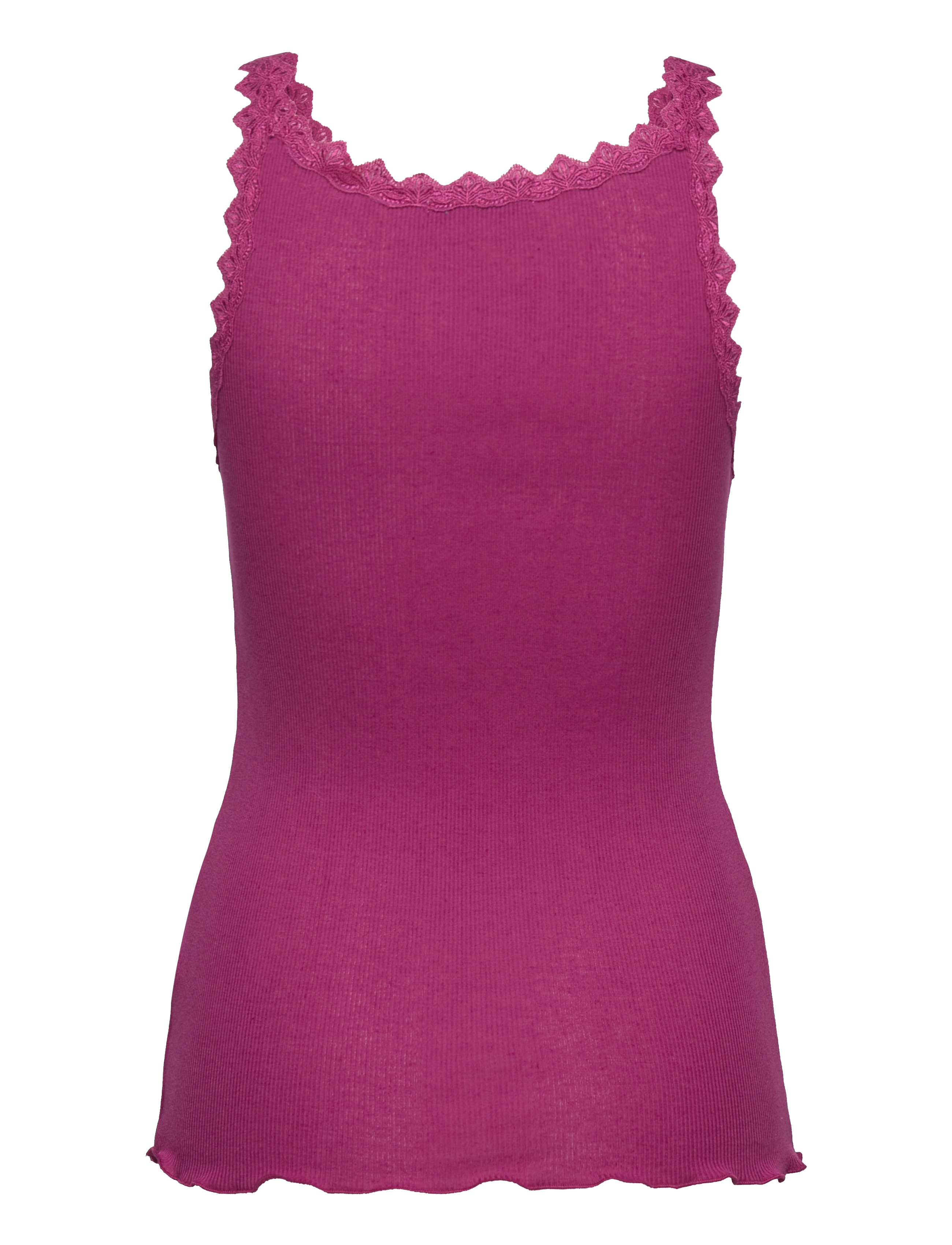 Coster Copenhagen - CC Heart POPPY silk lace camisole - berry - 1