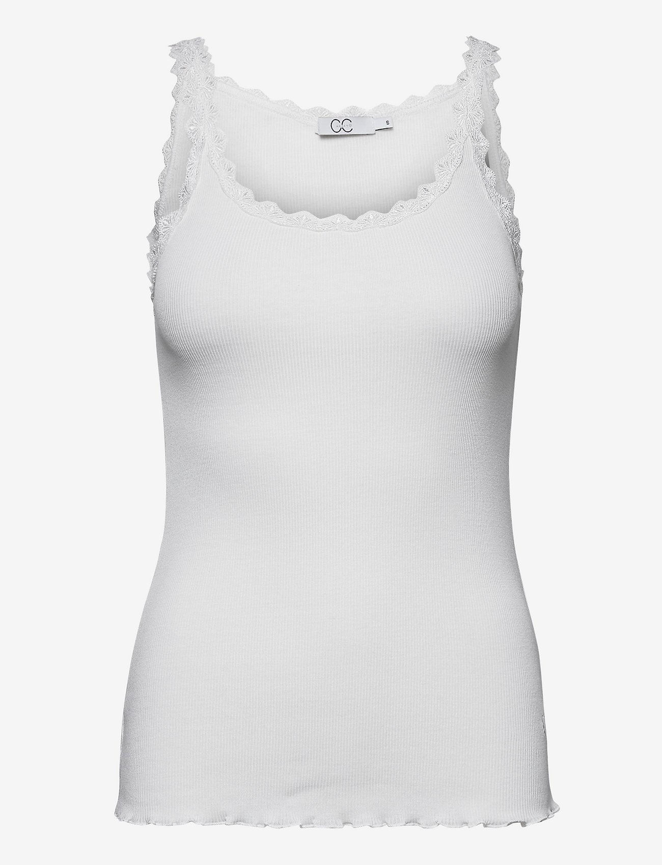 Coster Copenhagen - CC Heart POPPY silk lace camisole - mažiausios kainos - white - 0