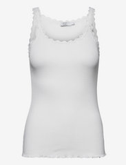 Coster Copenhagen - CC Heart POPPY silk lace camisole - lägsta priserna - white - 0