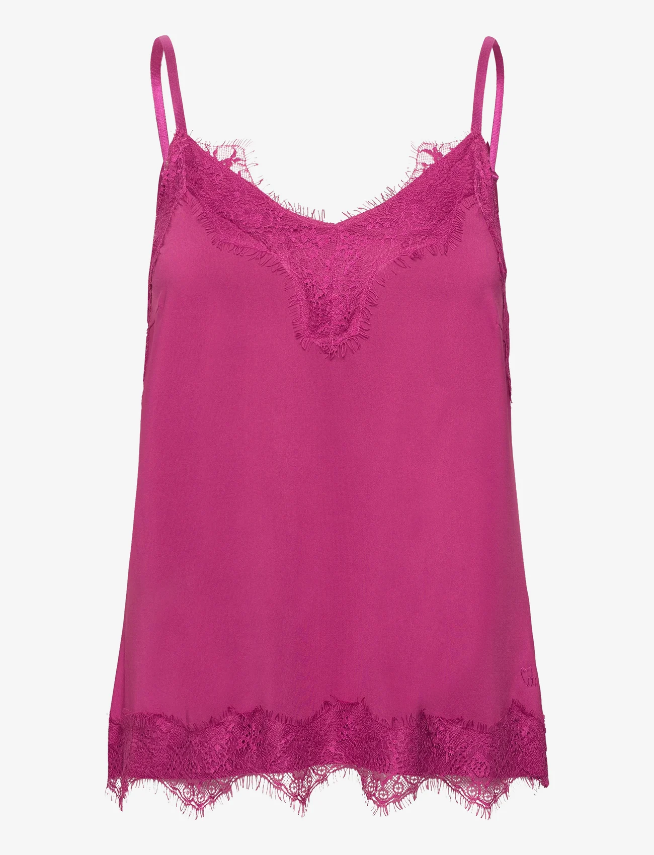 Coster Copenhagen - CC Heart ROSIE lace top - madalaimad hinnad - berry - 0