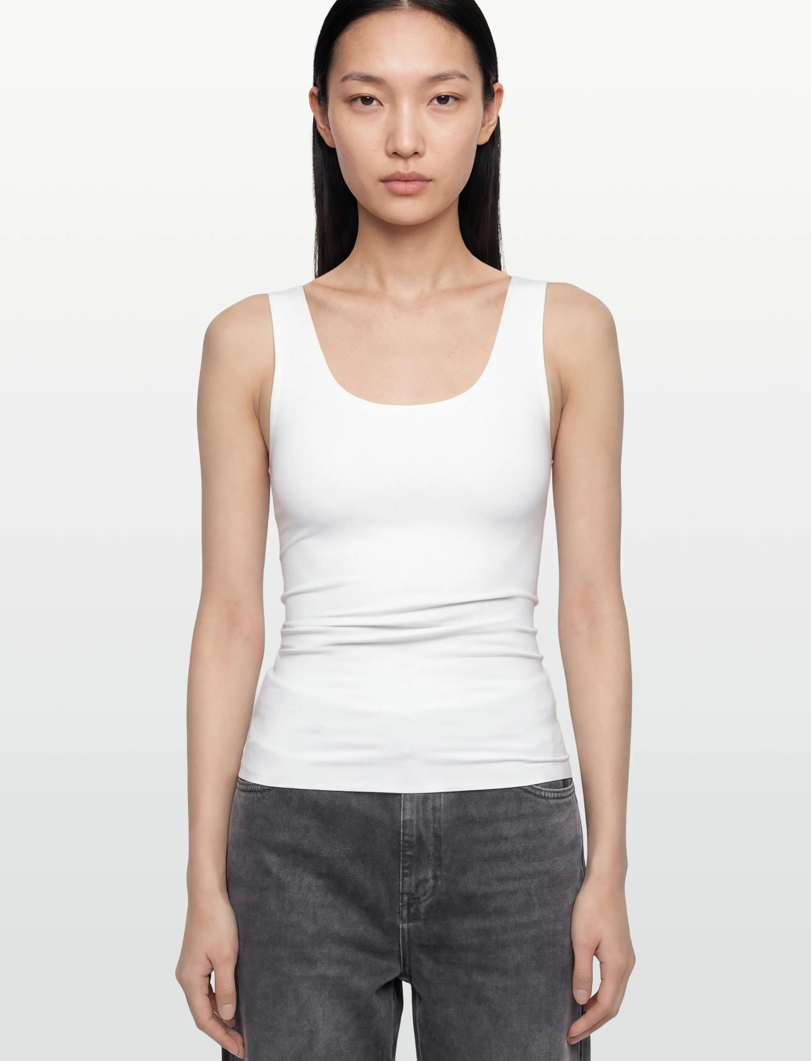 Coster Copenhagen - CC Heart VIDA tank top - linnen - white - 3