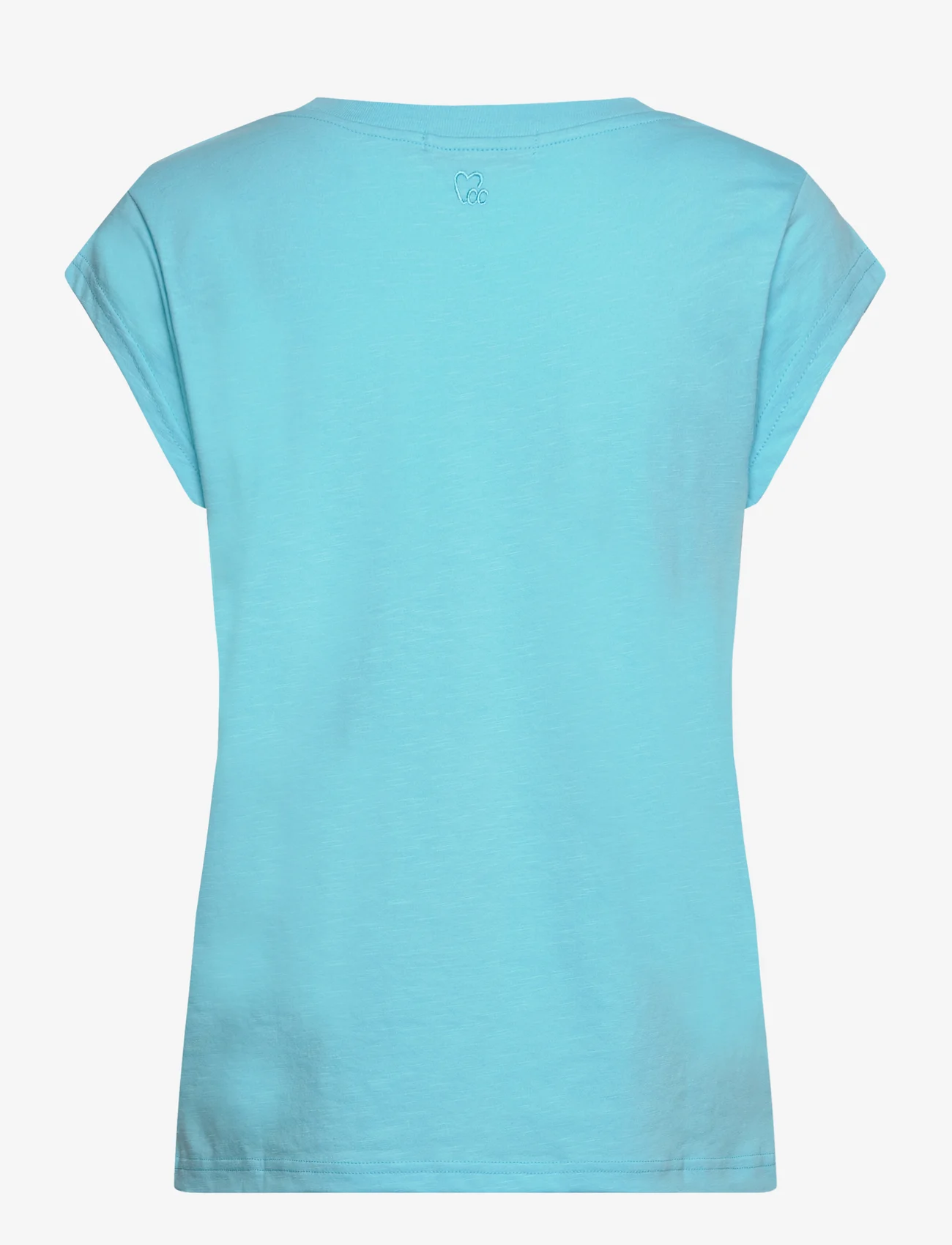 Coster Copenhagen - CC Heart basic t-shirt - lowest prices - aqua blue - 1