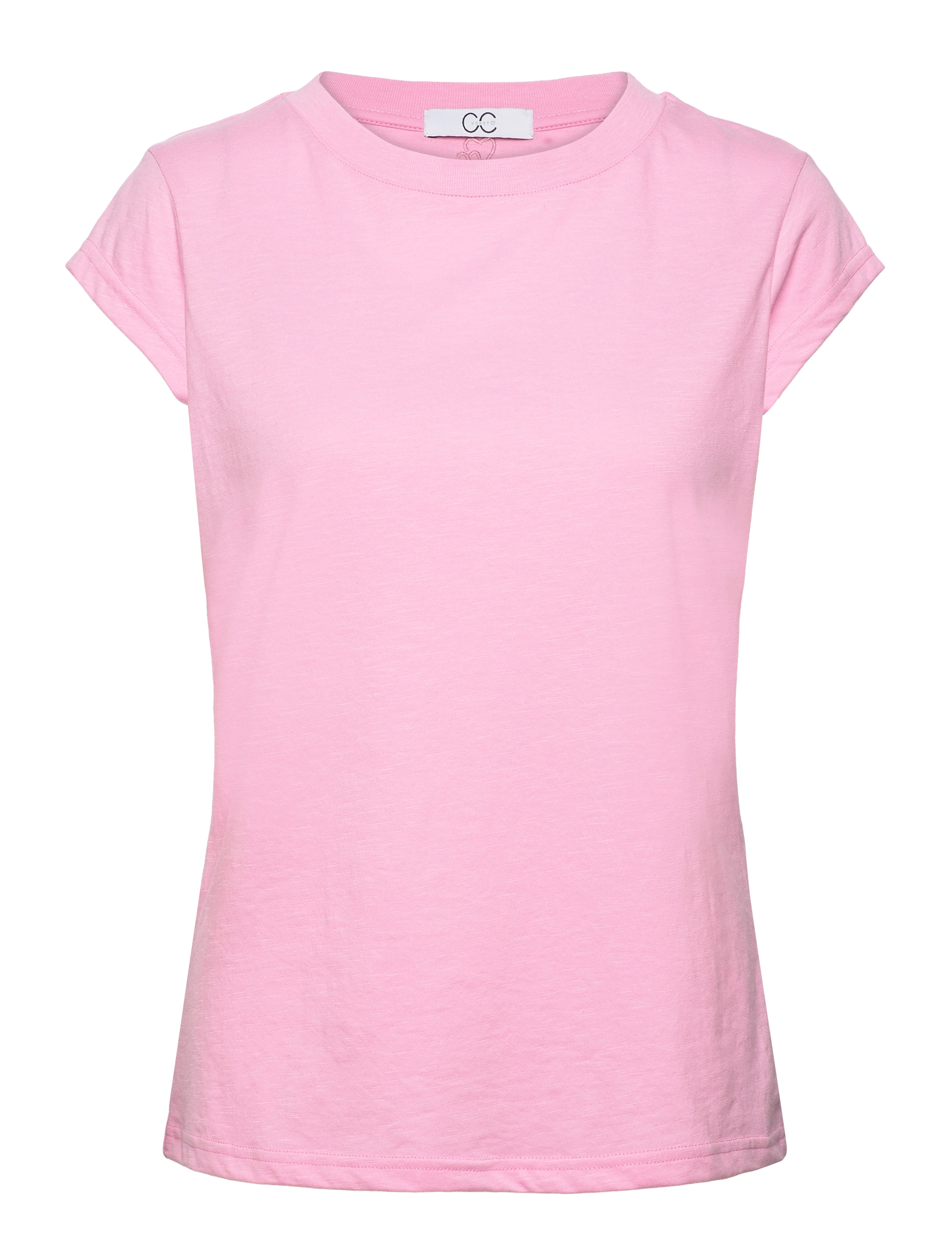 Coster Copenhagen CC Heart basic round-neck t-shirt - Tøj - BABY PINK / pink/rose