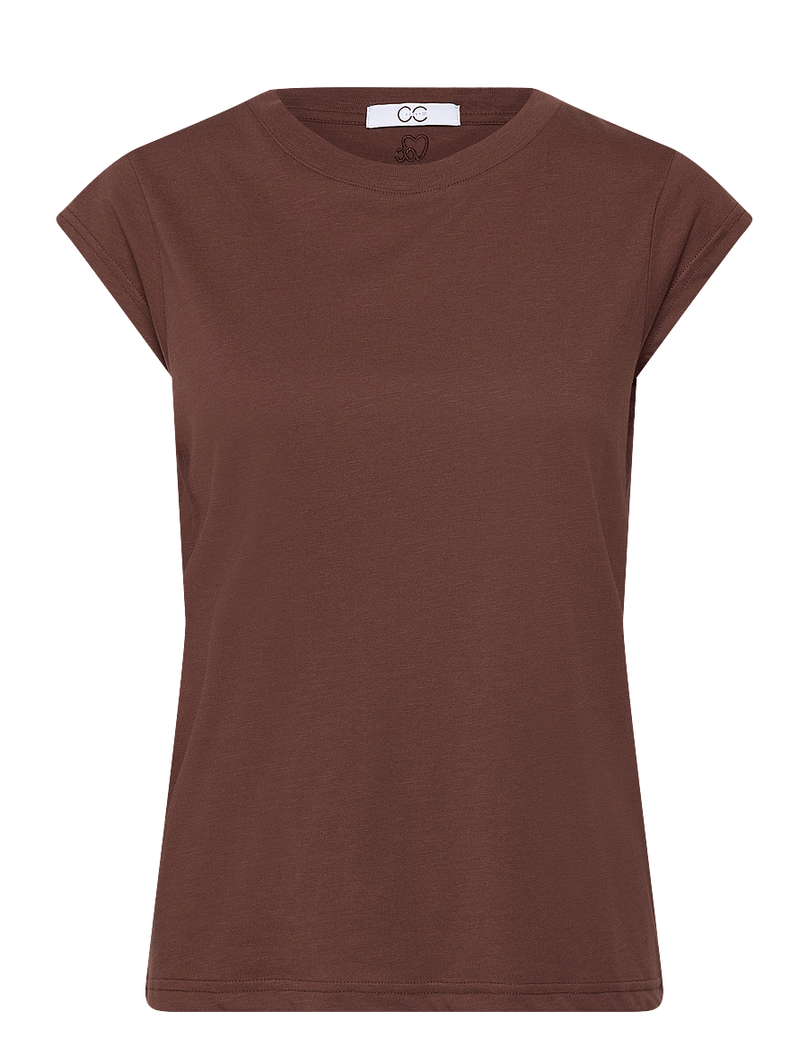 Coster Copenhagen - CC Heart t-shirt - t-shirts - chocolate nut - 0
