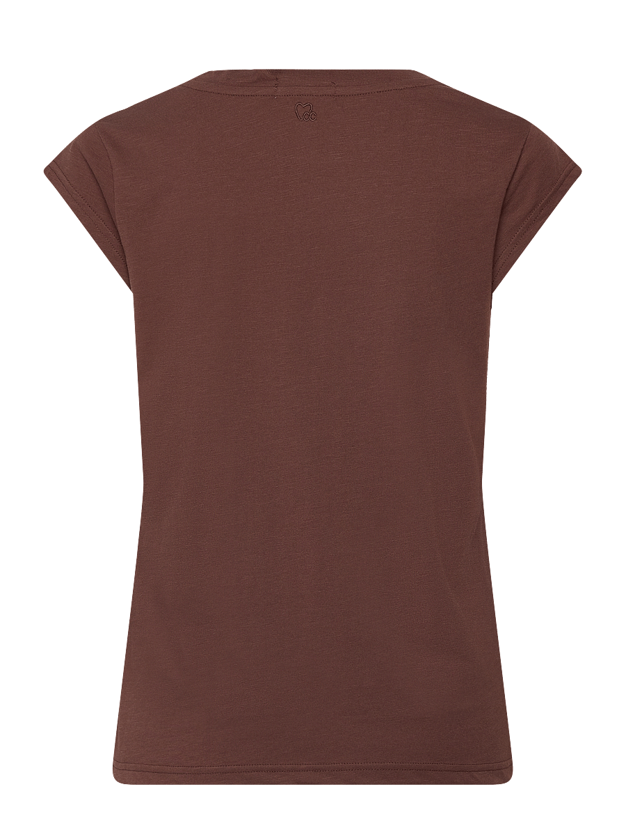 Coster Copenhagen - CC Heart t-shirt - t-shirts - chocolate nut - 1