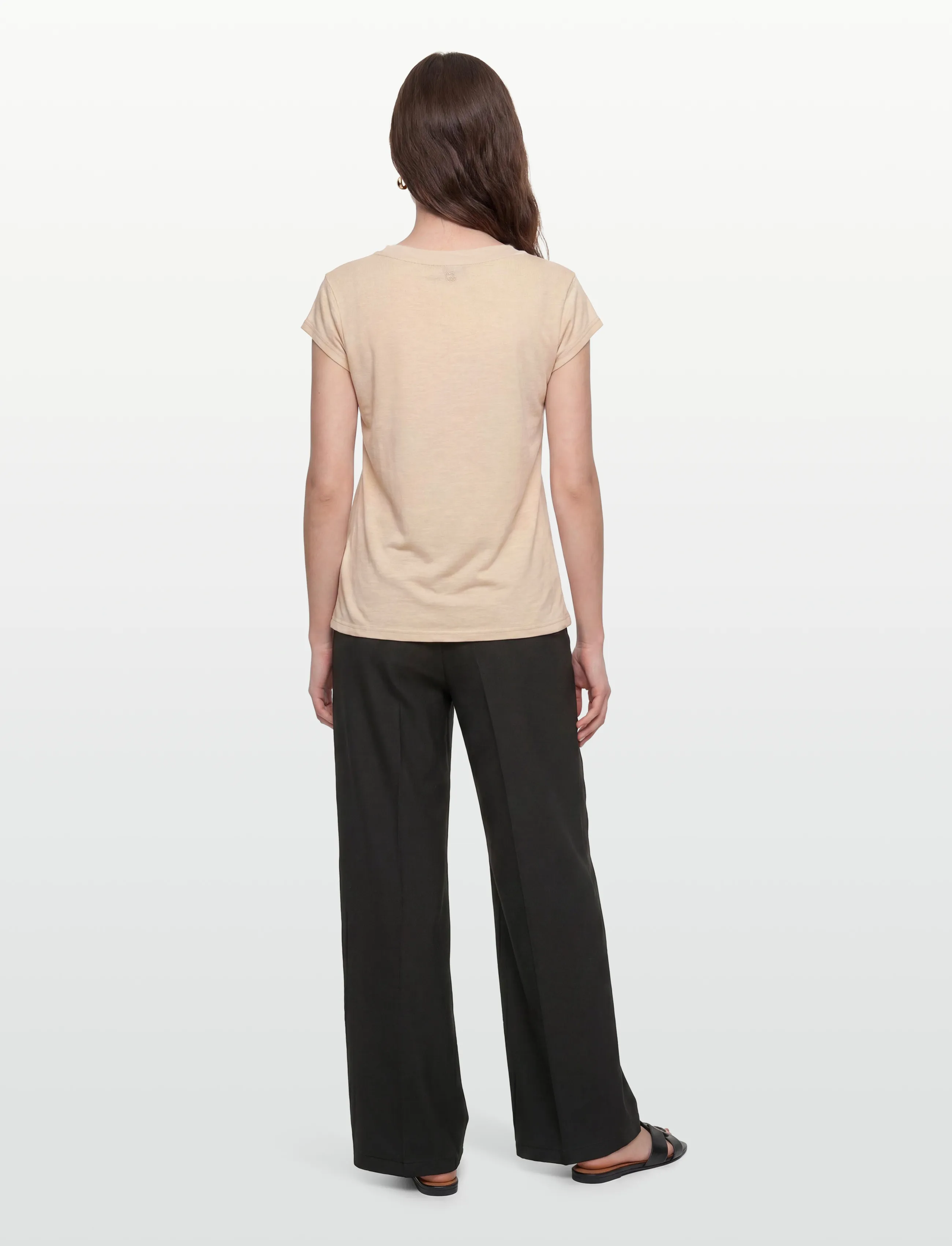 Coster Copenhagen - CC Heart basic round-neck t-shirt - t-särgid - creme - 4
