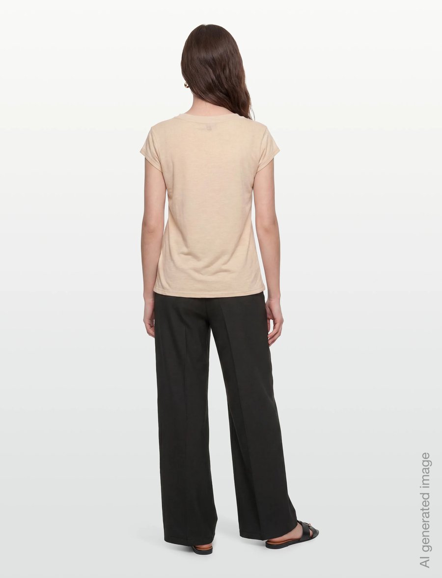 Coster Copenhagen - CC Heart basic round-neck t-shirt - t-shirts - creme - 4