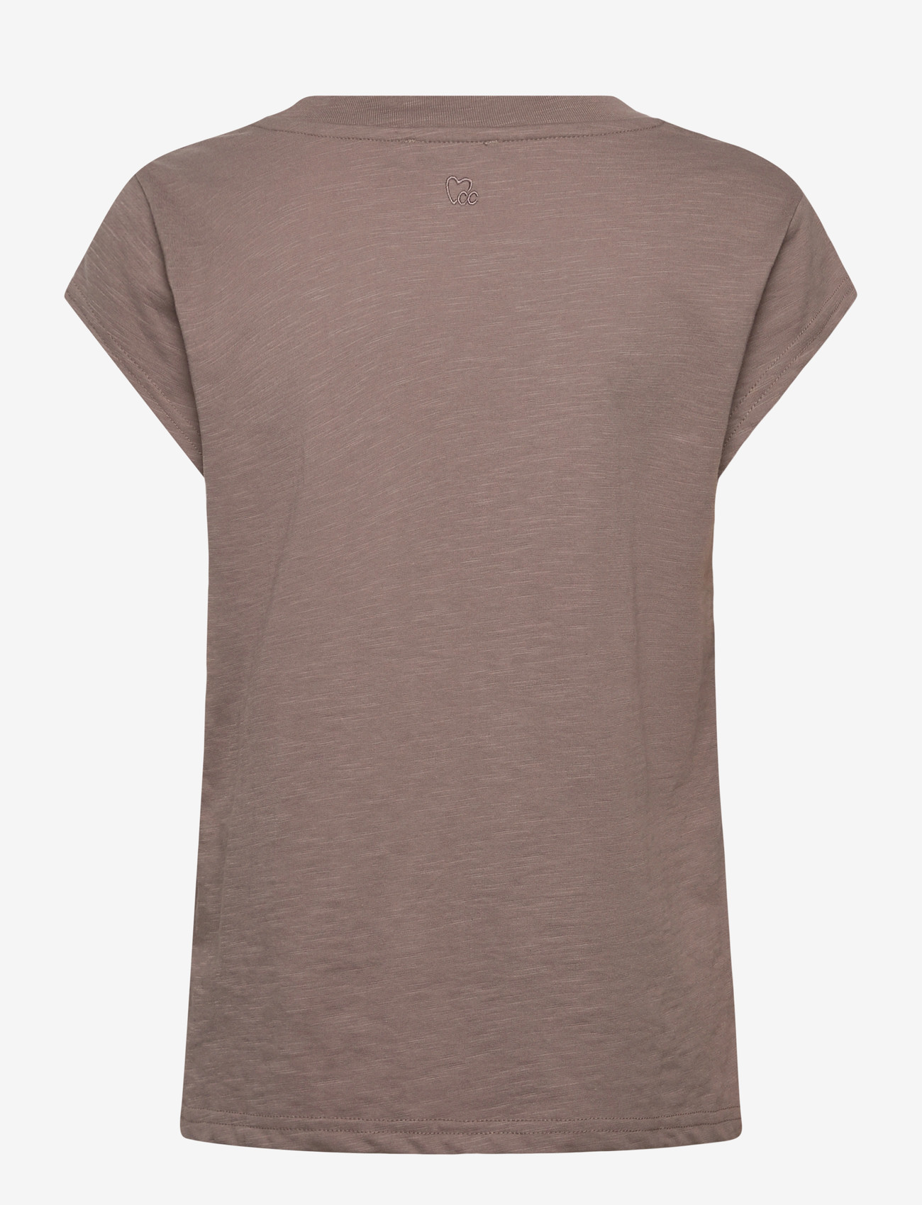 Coster Copenhagen - CC Heart basic round-neck t-shirt - t-shirts - dark mud - 2
