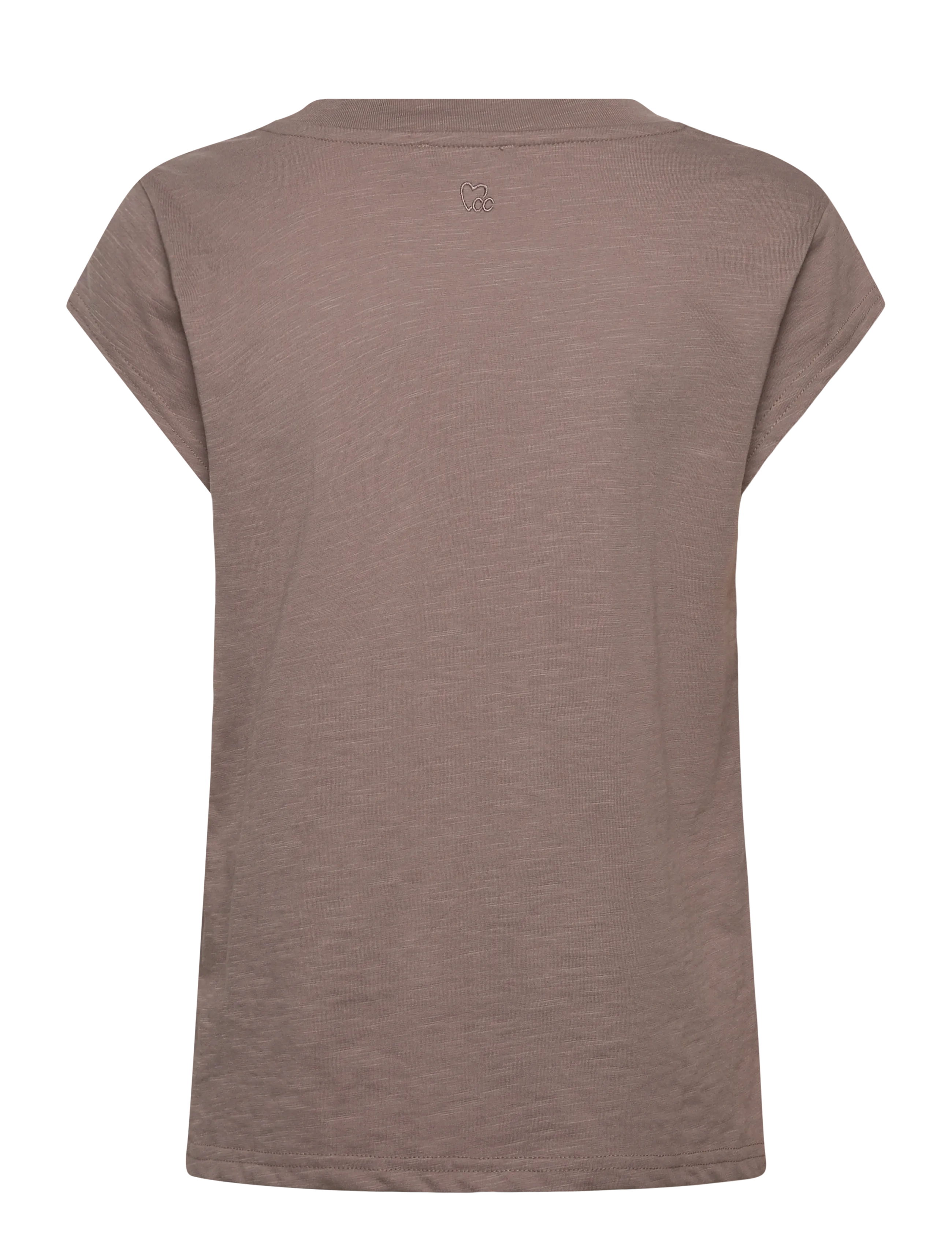Coster Copenhagen - CC Heart basic round-neck t-shirt - t-shirts - dark mud - 2
