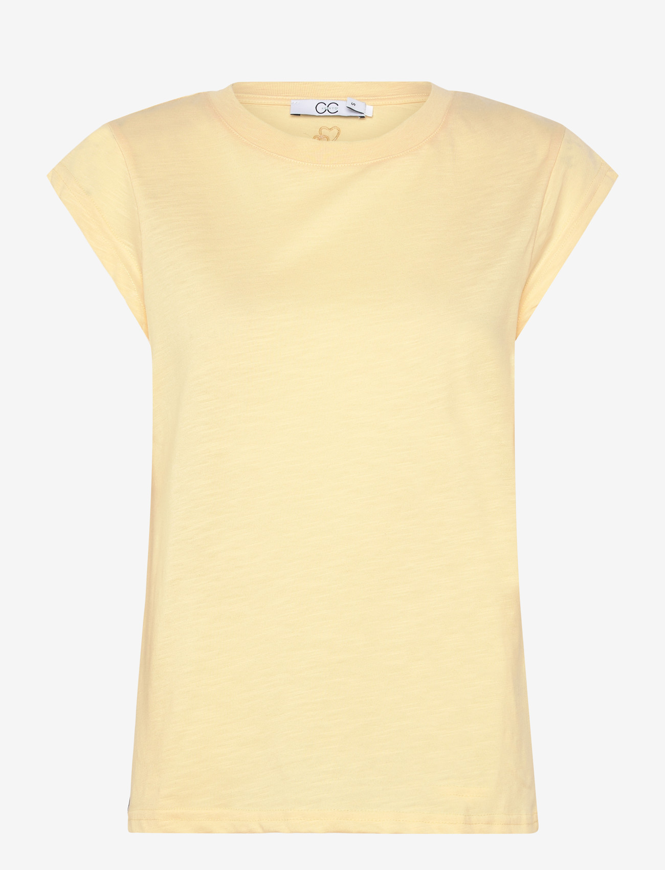 Coster Copenhagen - CC Heart basic round-neck t-shirt - t-shirts - light honey - 1