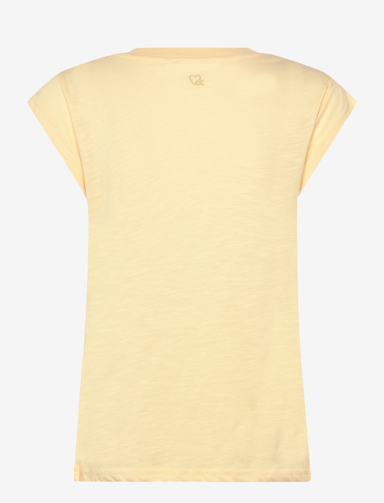 Coster Copenhagen - CC Heart basic round-neck t-shirt - t-shirts - light honey - 2
