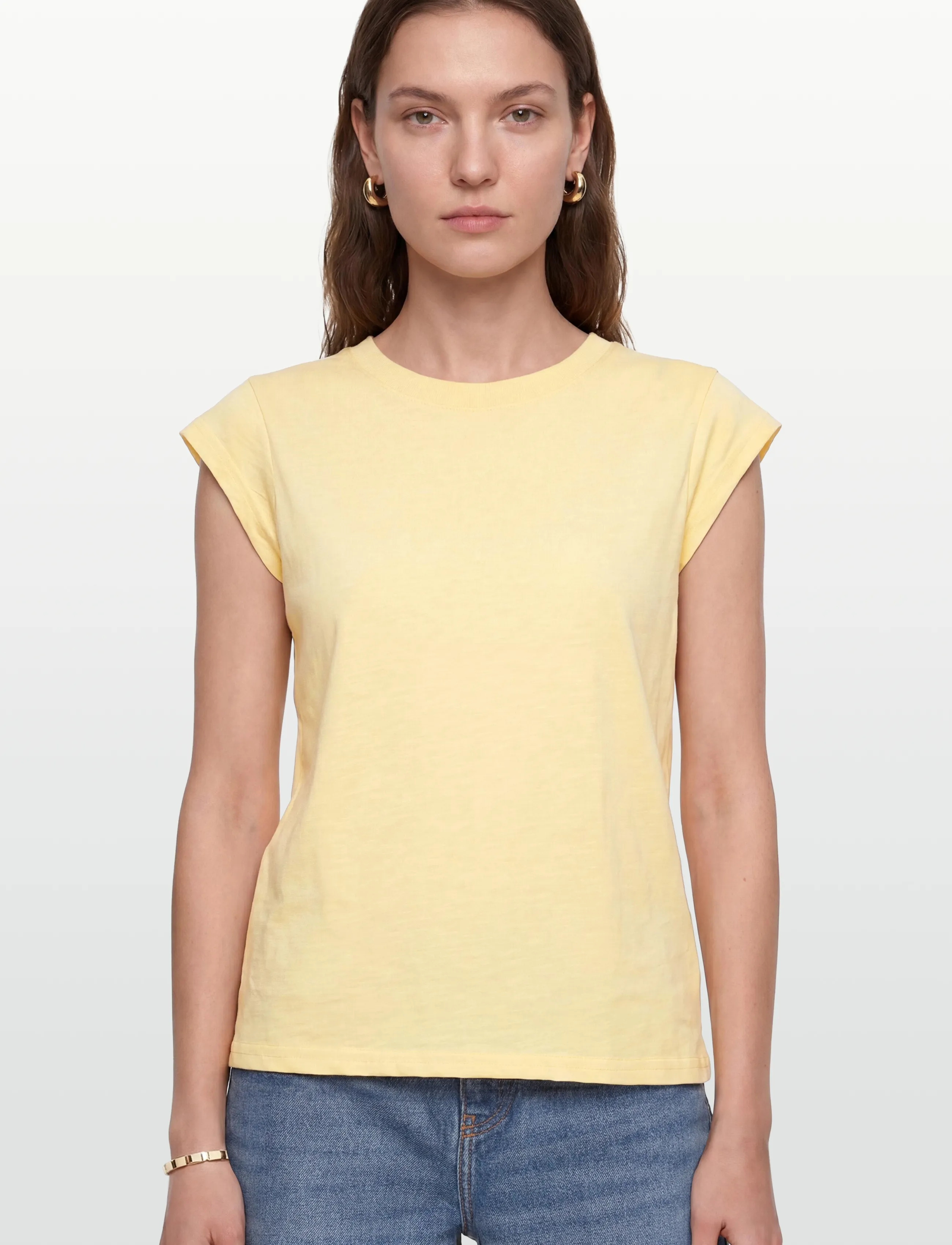 Coster Copenhagen - CC Heart basic round-neck t-shirt - laveste priser - light honey - 3