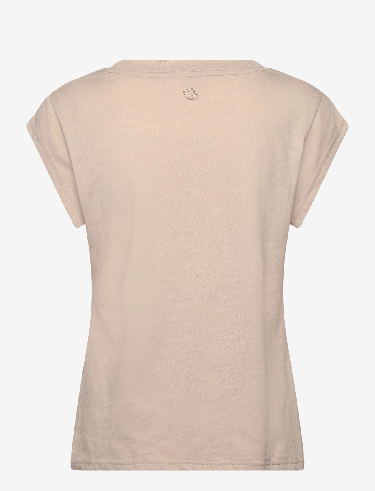 Coster Copenhagen - CC Heart basic round-neck t-shirt - t-shirts - light khaki - 2