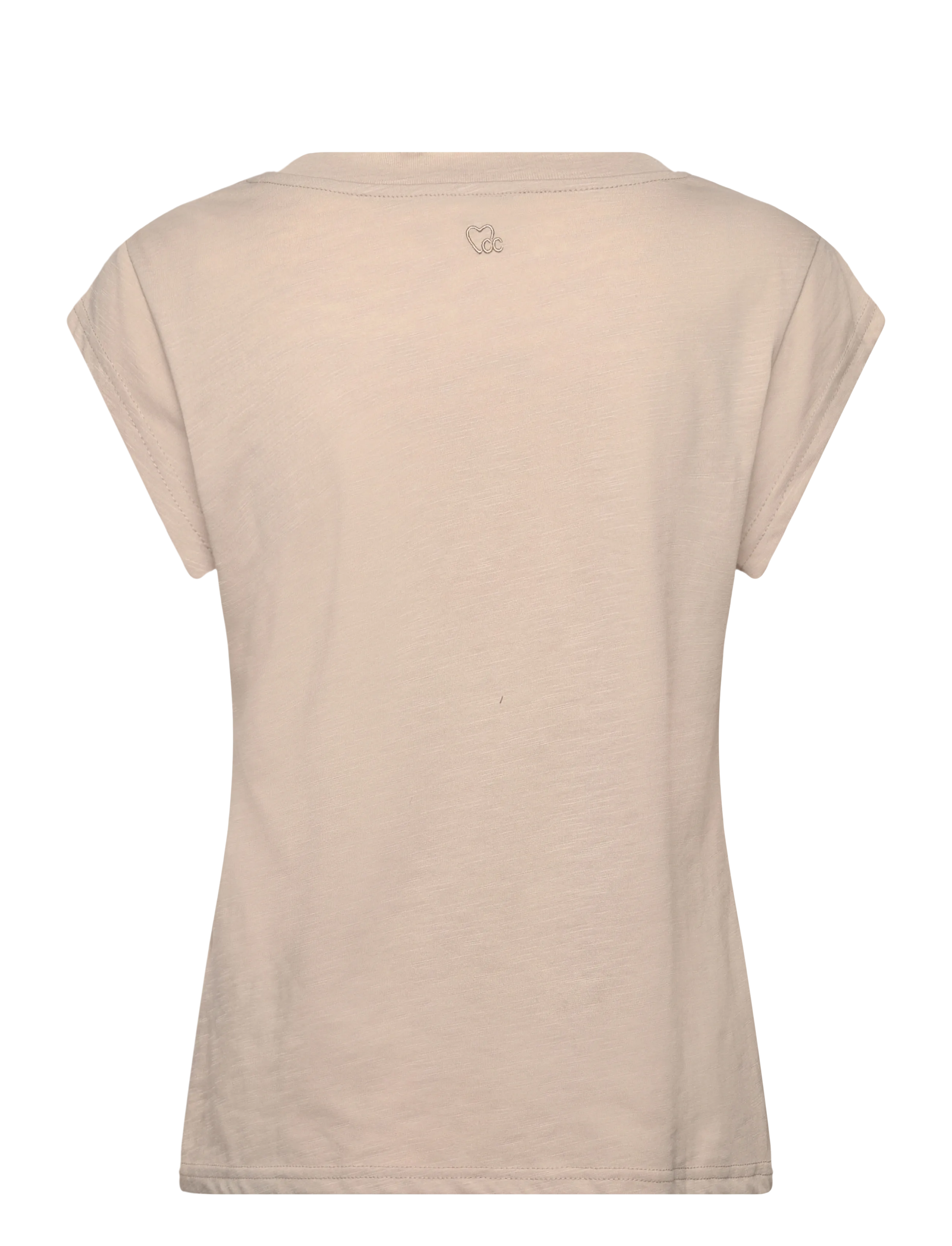 Coster Copenhagen - CC Heart basic round-neck t-shirt - t-shirts - light khaki - 2