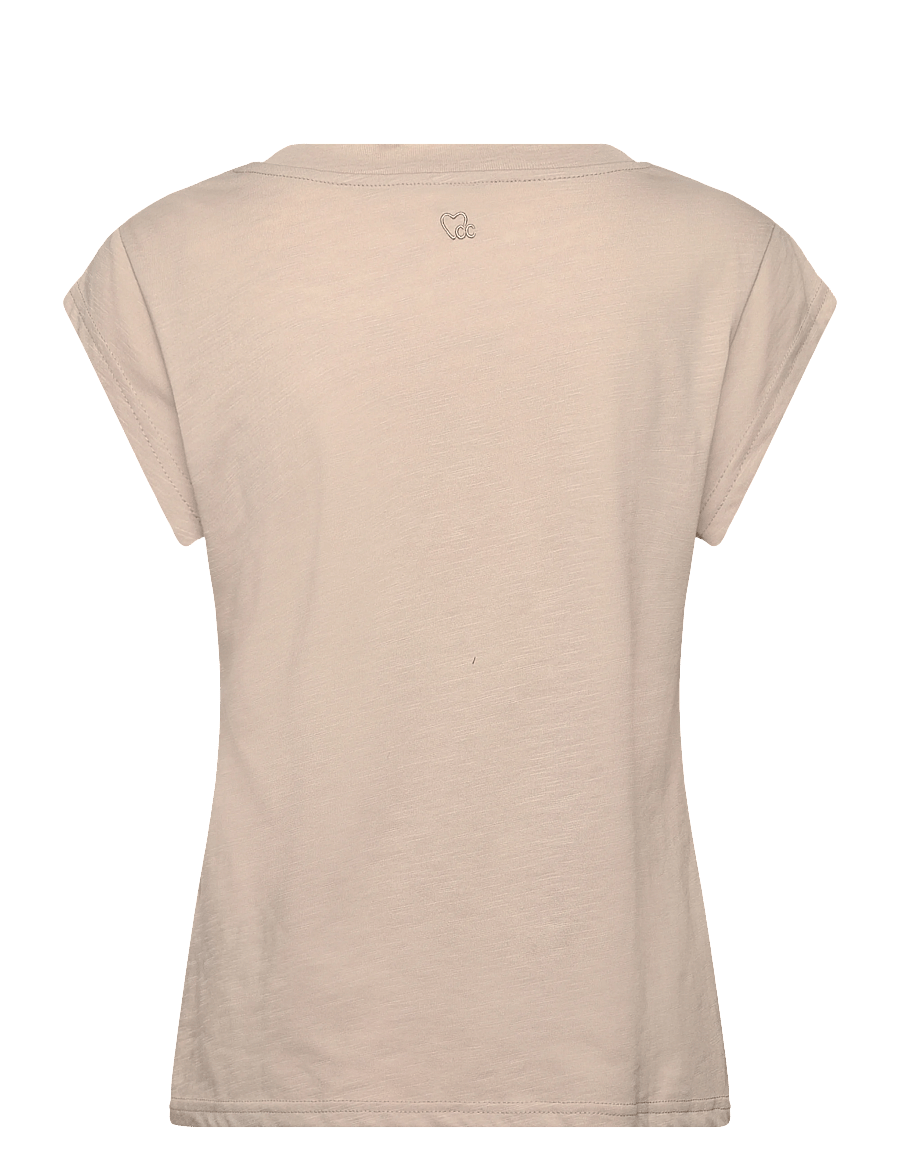 Coster Copenhagen - CC Heart basic round-neck t-shirt - t-shirts - light khaki - 2