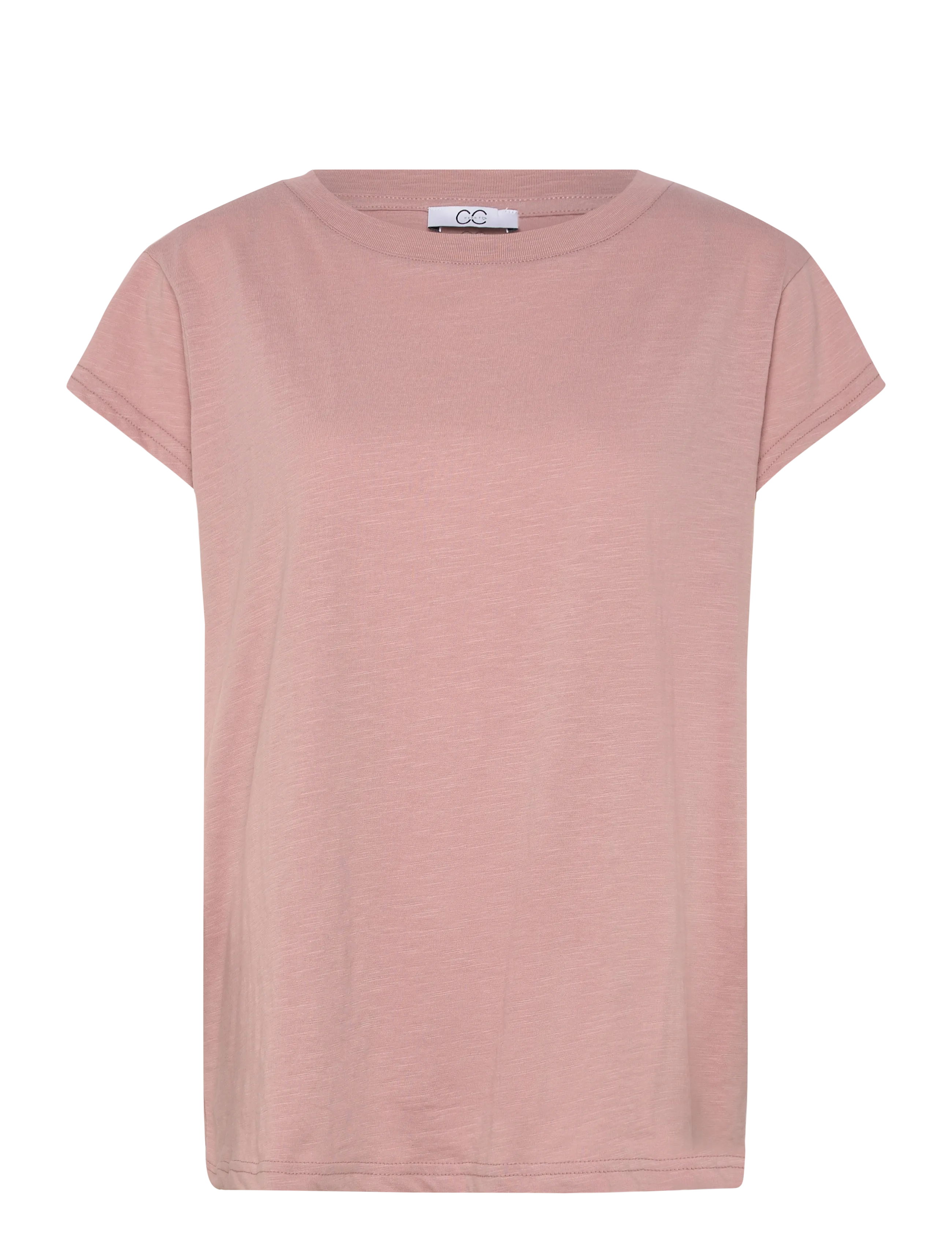 Coster Copenhagen CC Heart basic round-neck t-shirt - Tøj - OLD ROSE / pink/rose
