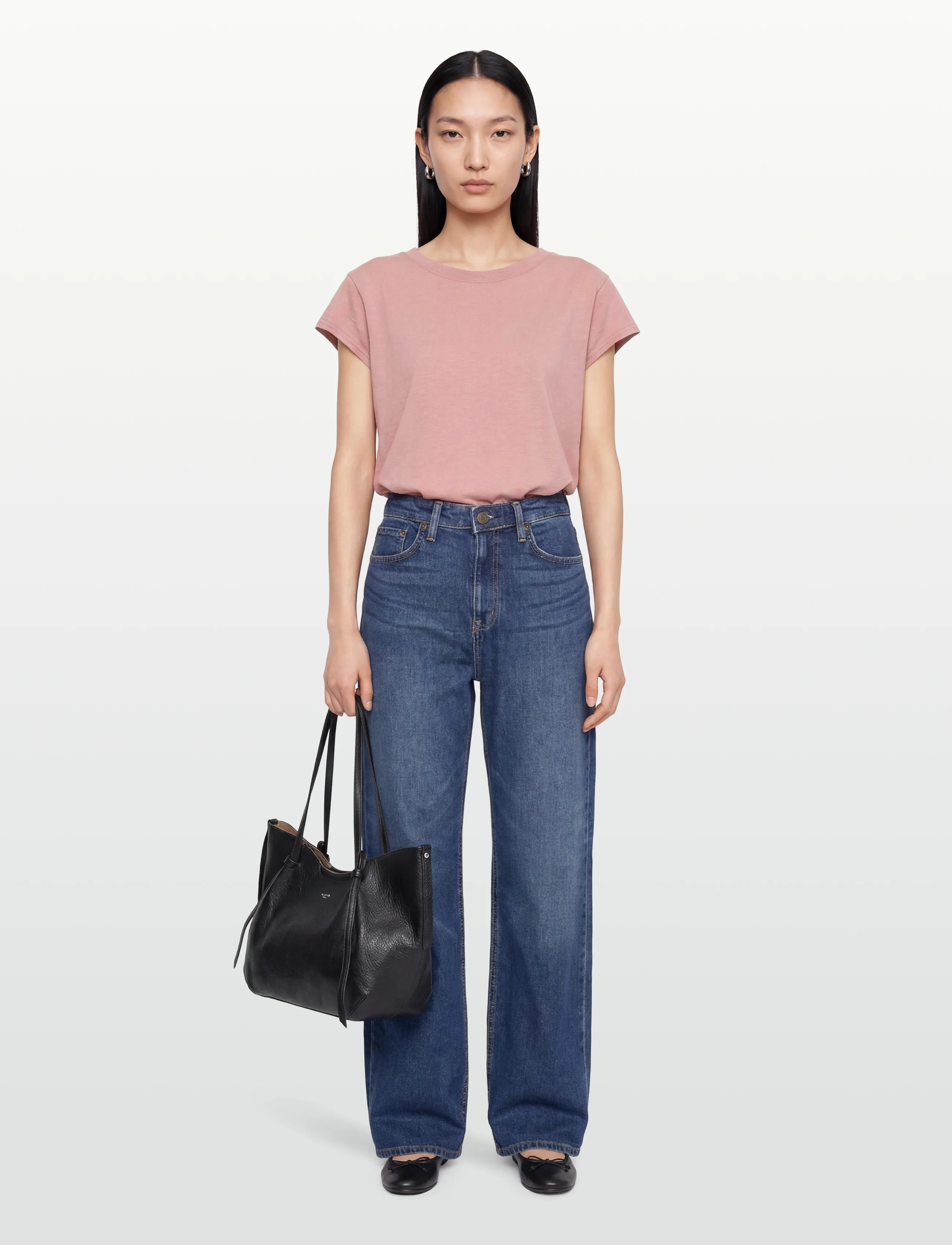 Coster Copenhagen CC Heart basic round-neck t-shirt - Tøj - OLD ROSE / pink/rose