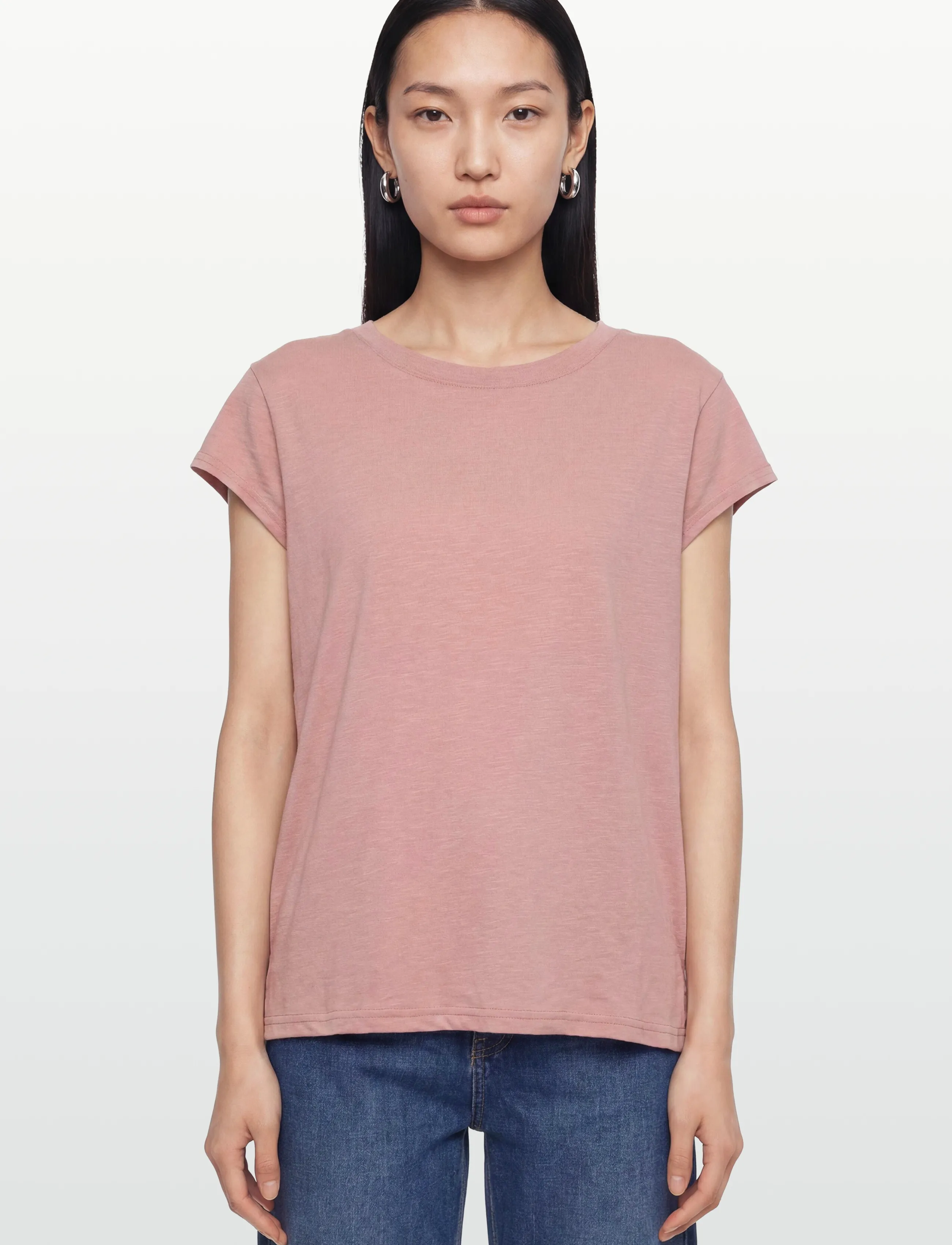 Coster Copenhagen - CC Heart basic round-neck t-shirt - t-shirts - old rose - 3