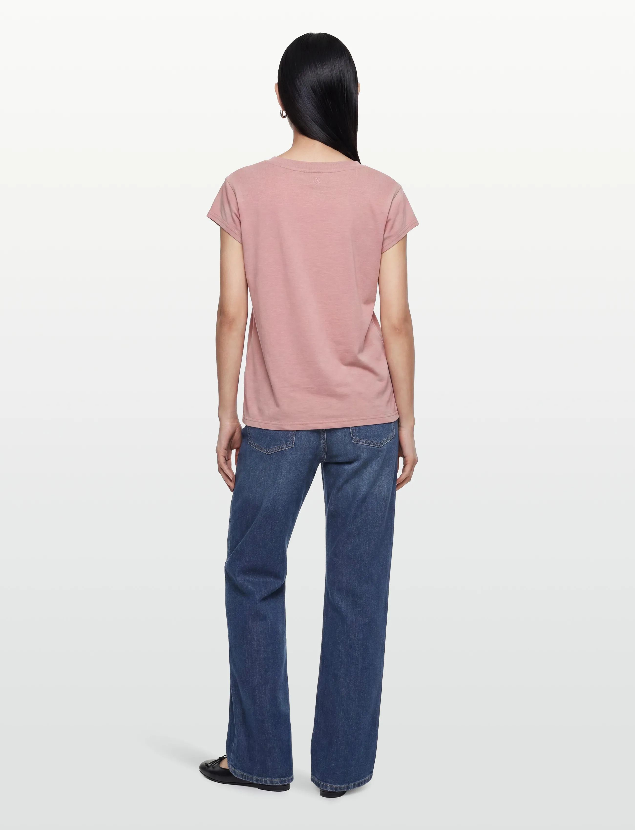 Coster Copenhagen - CC Heart basic round-neck t-shirt - t-shirts - old rose - 4