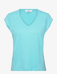 Coster Copenhagen - CC Heart basic v-neck t-shirt - die niedrigsten preise - aqua blue - 0