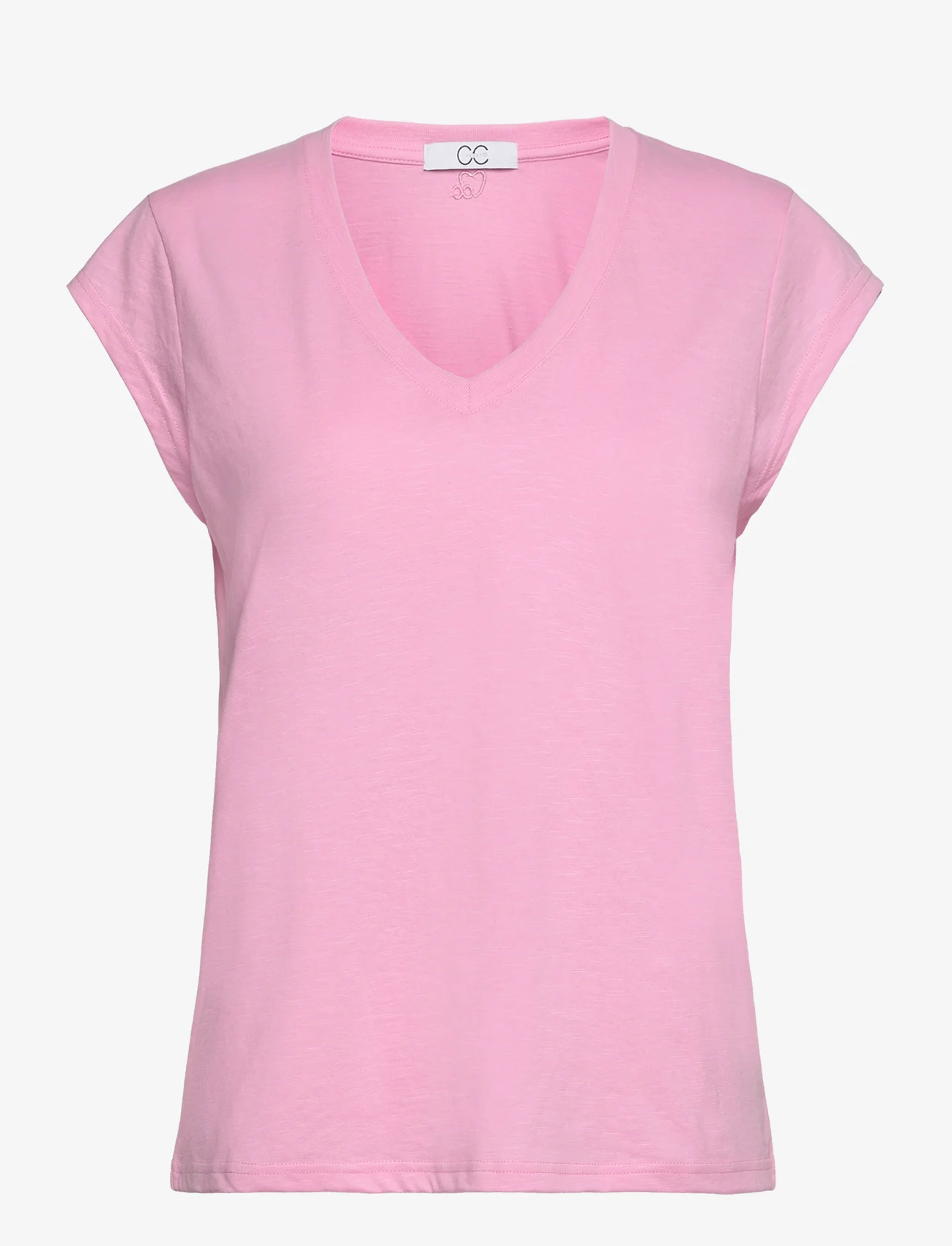 Coster Copenhagen - CC Heart basic v-neck t-shirt - laveste priser - baby pink - 0