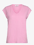 CC Heart basic v-neck t-shirt - BABY PINK