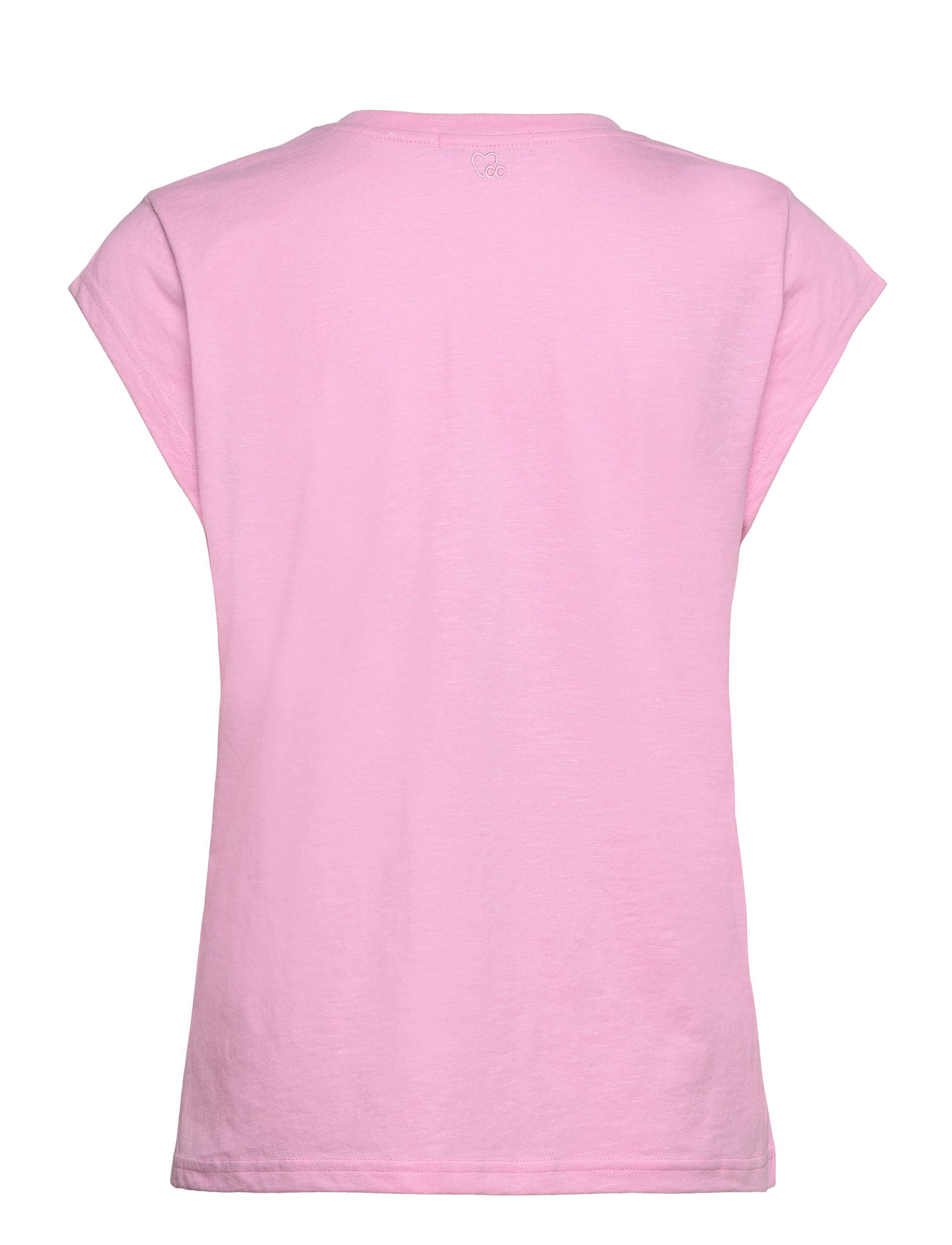 Coster Copenhagen - CC Heart basic v-neck t-shirt - t-shirts - baby pink - 1