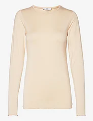 Coster Copenhagen - CC Heart SOFIA round neck blouse - mažiausios kainos - cream - 0