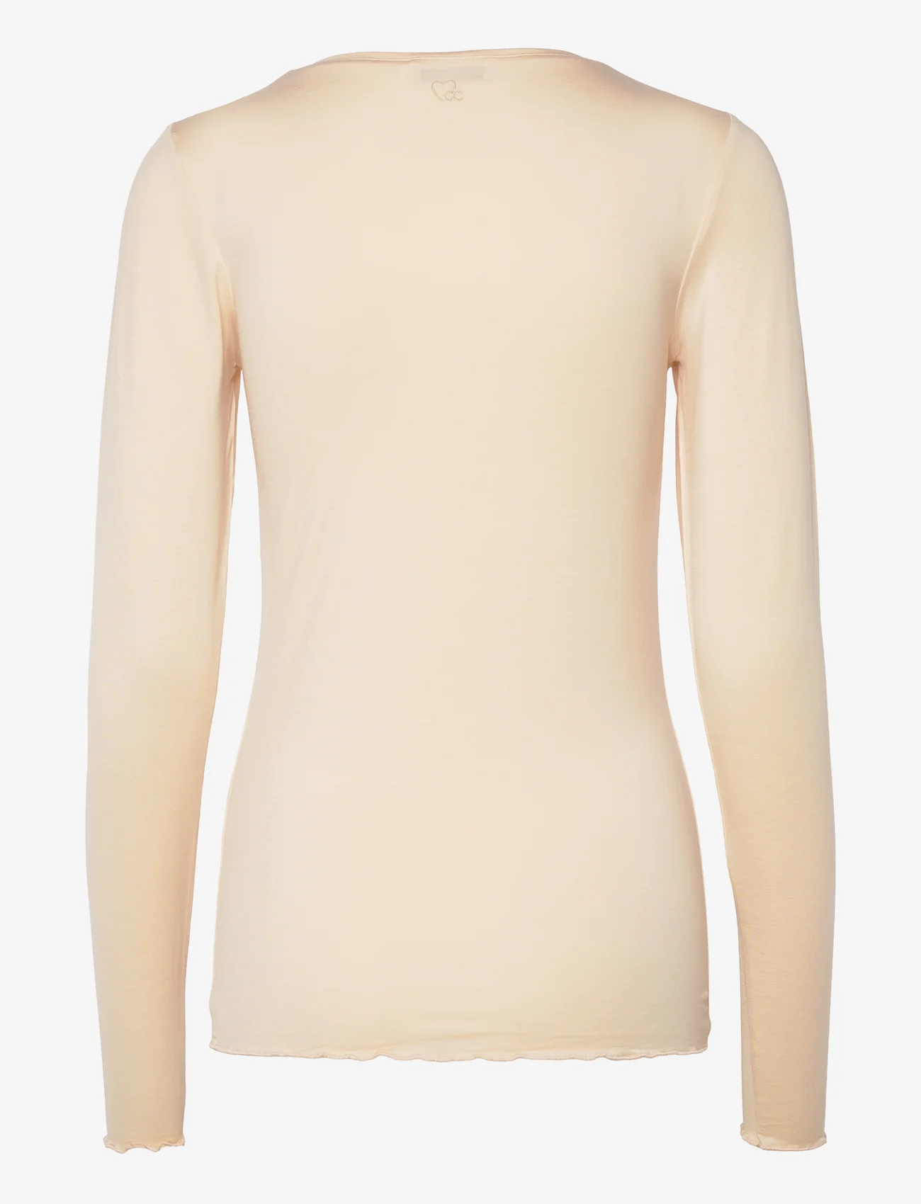Coster Copenhagen - CC Heart SOFIA round neck blouse - mažiausios kainos - cream - 1