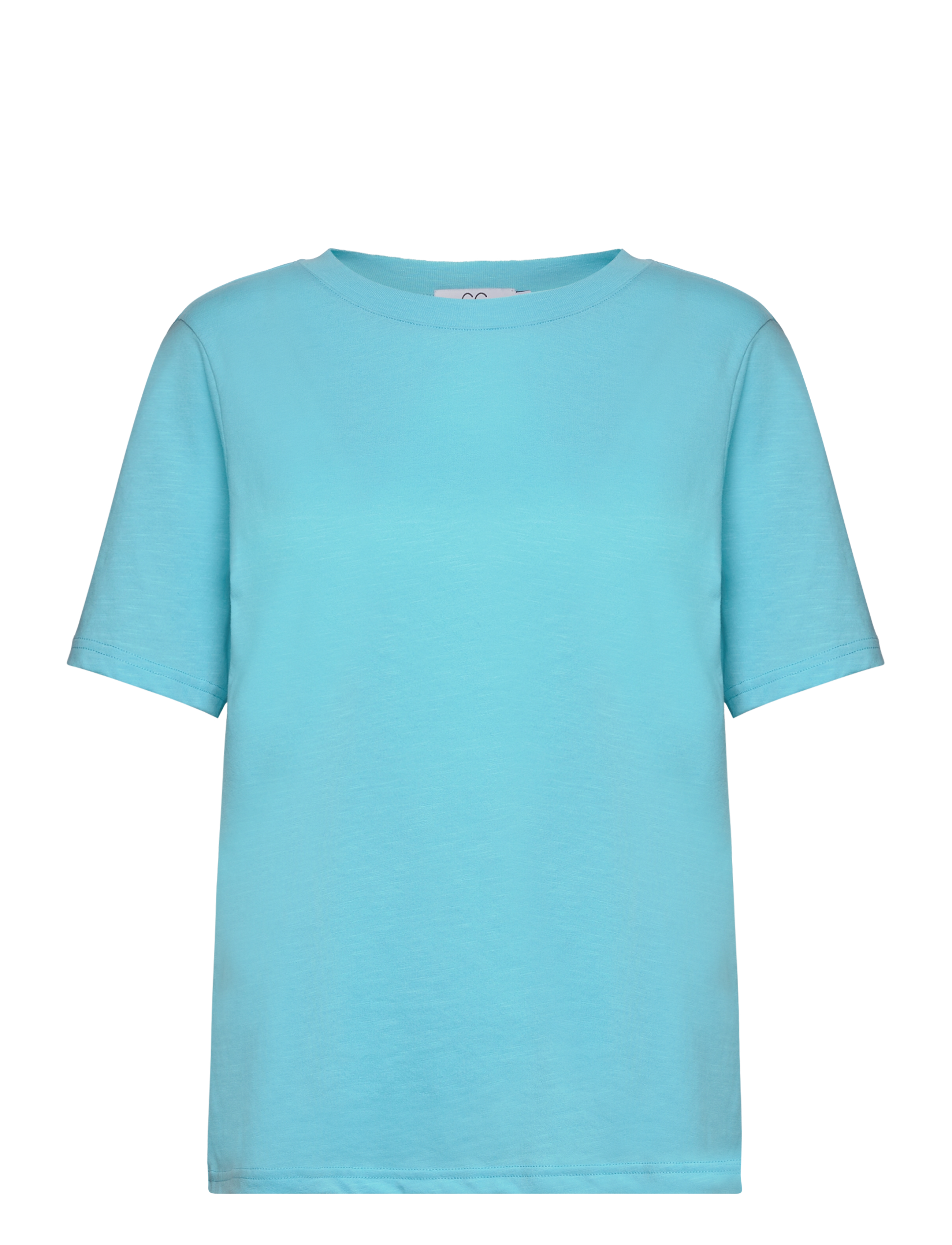 CC Heart basic regular o-neck t-shirt - AQUA BLUE