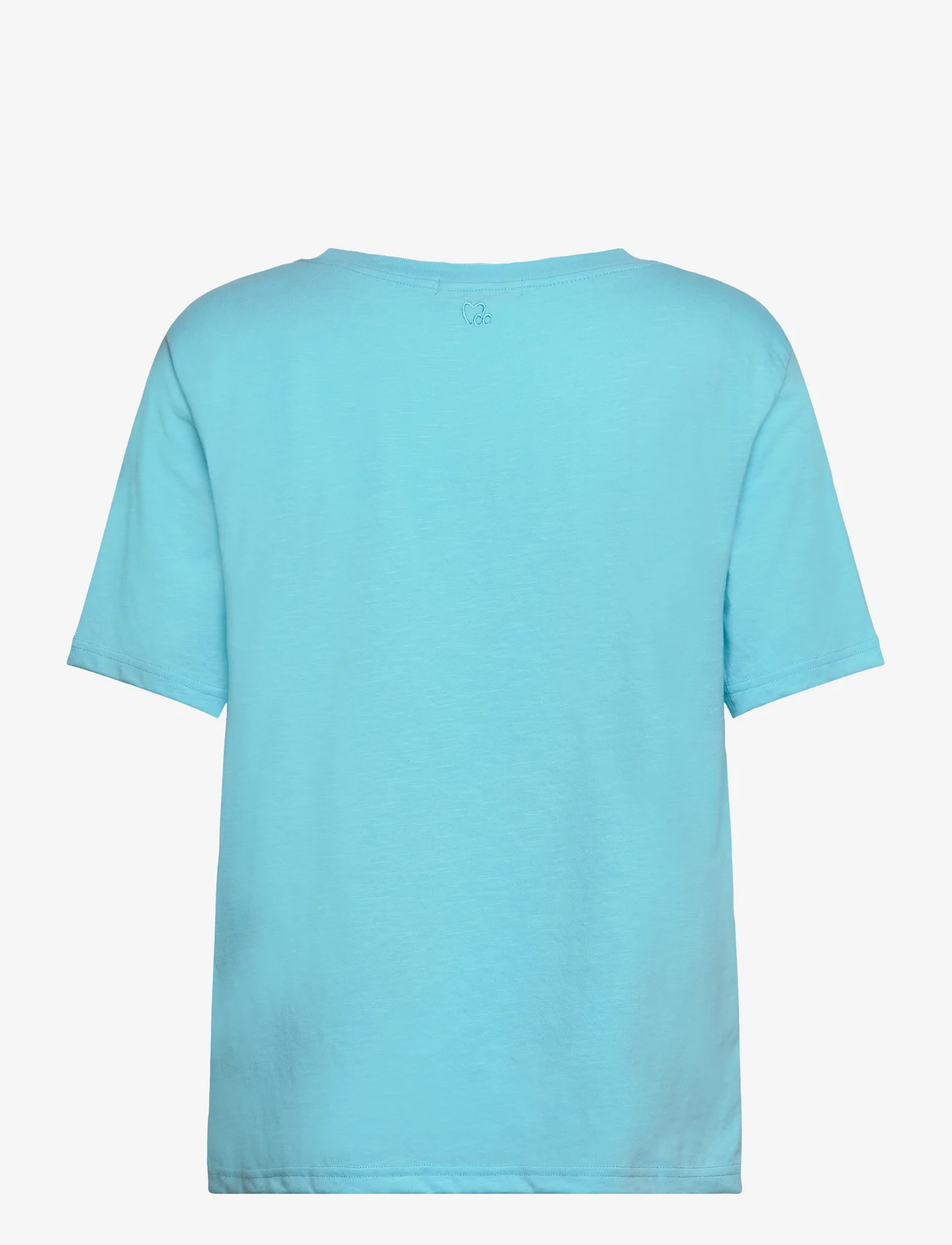 Coster Copenhagen - CC Heart regular t-shirt - lowest prices - aqua blue - 1