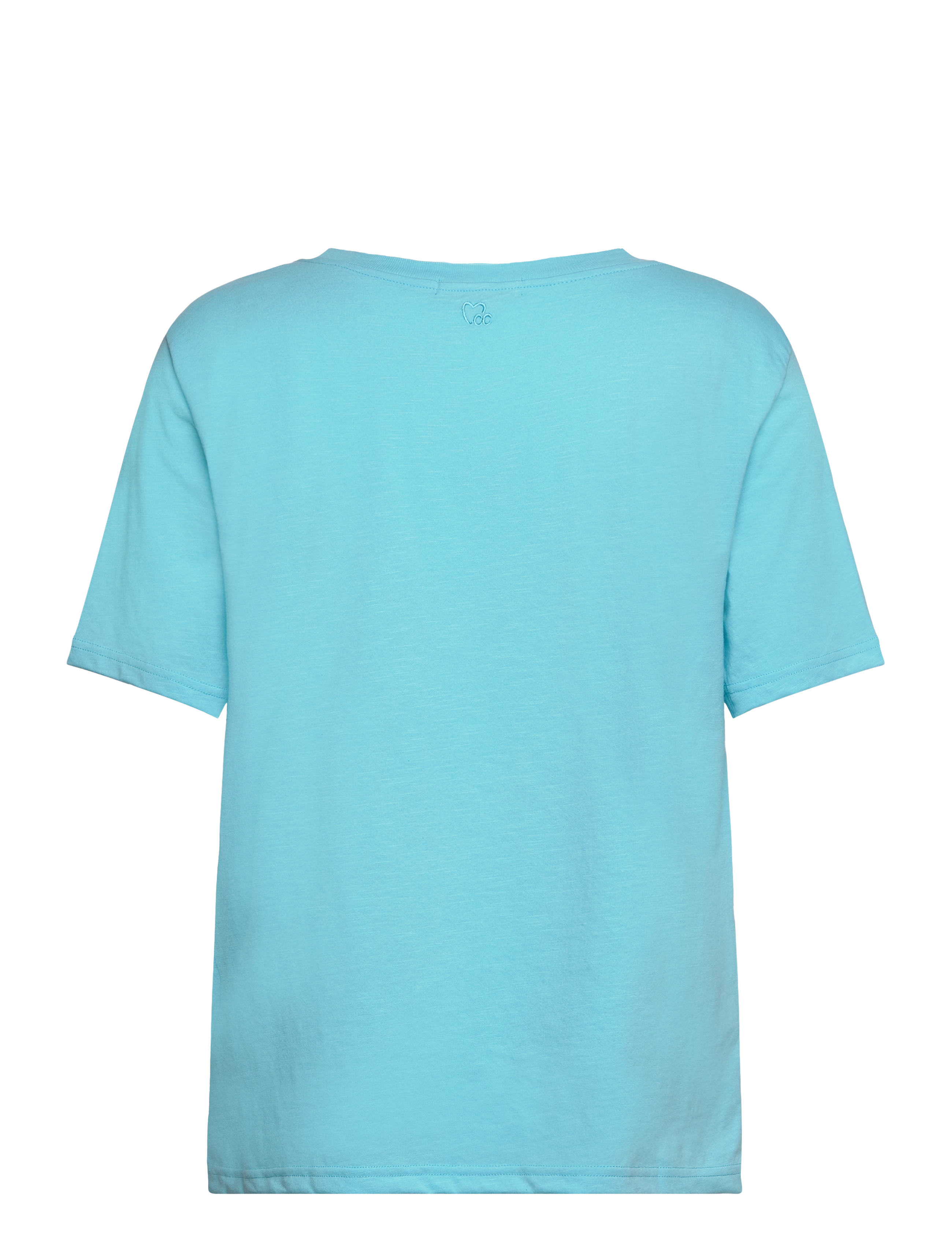 Coster Copenhagen - CC Heart basic regular o-neck t-shi - laveste priser - aqua blue - 1