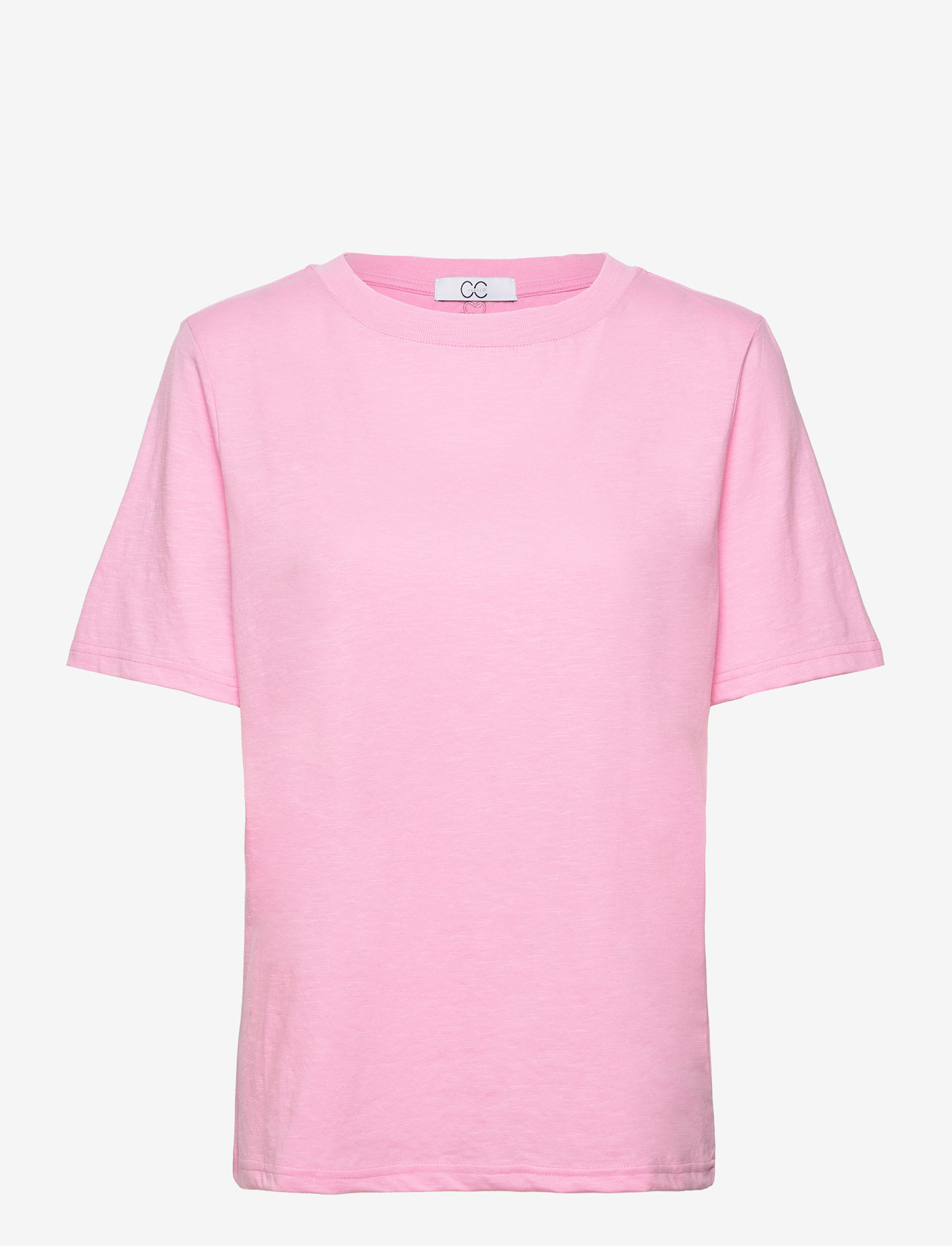 Coster Copenhagen - CC Heart basic regular o-neck t-shi - t-shirts - baby pink - 0